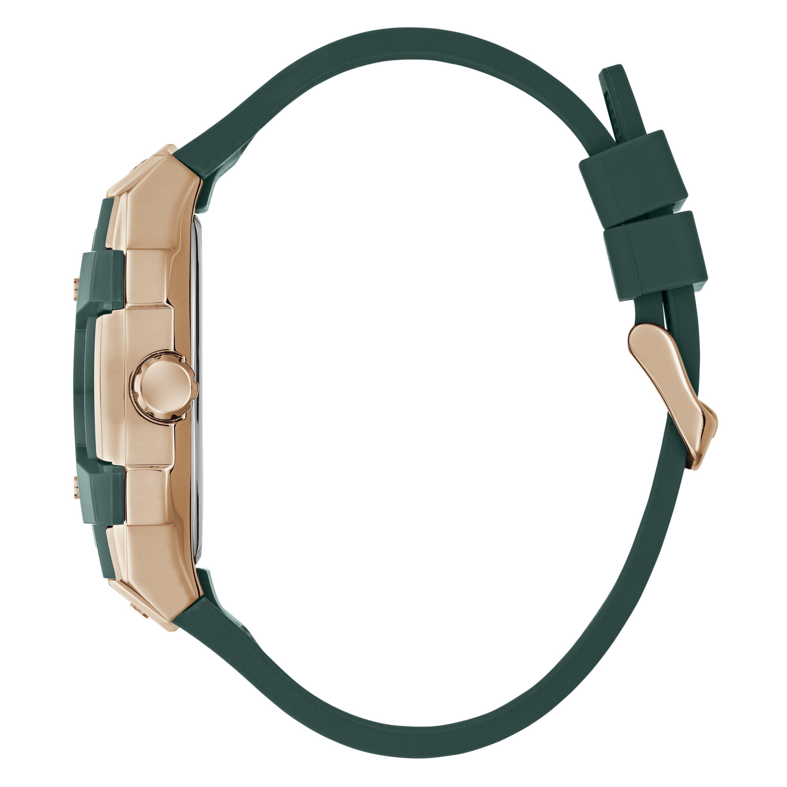 Green/Gold tone - Guess - Men's Phoenix Quartz Analogue Watch - 5