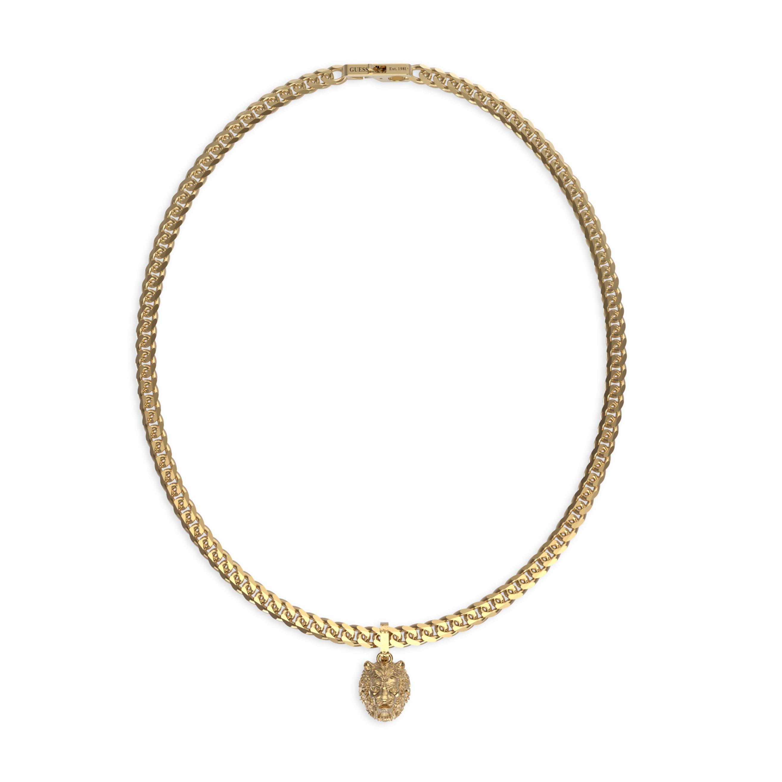 Guess Men's Lion King Chain Necklace - Gold