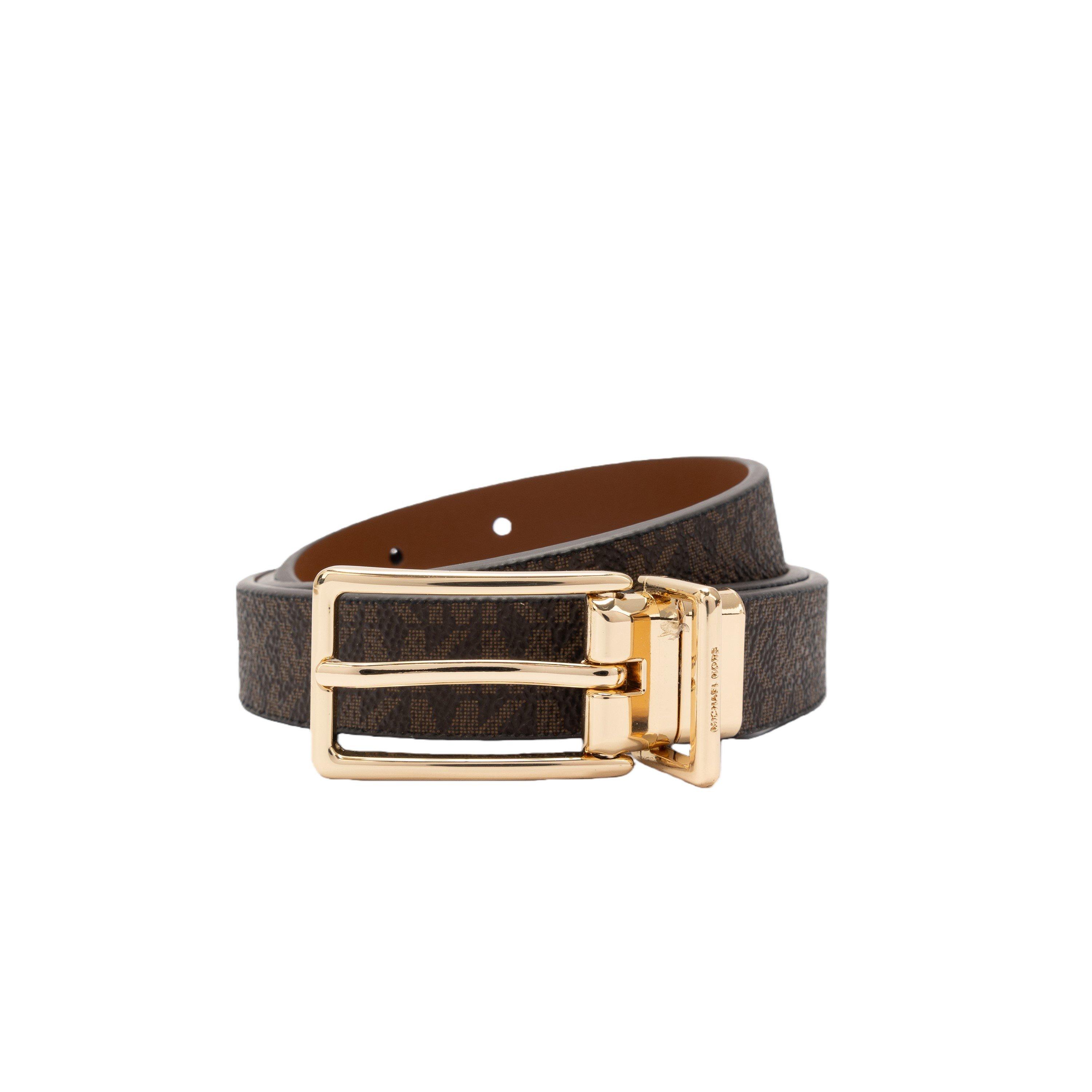 brown/ gold - MICHAEL Michael Kors - MMK 20mm LG Rev belt Ld64 - 1