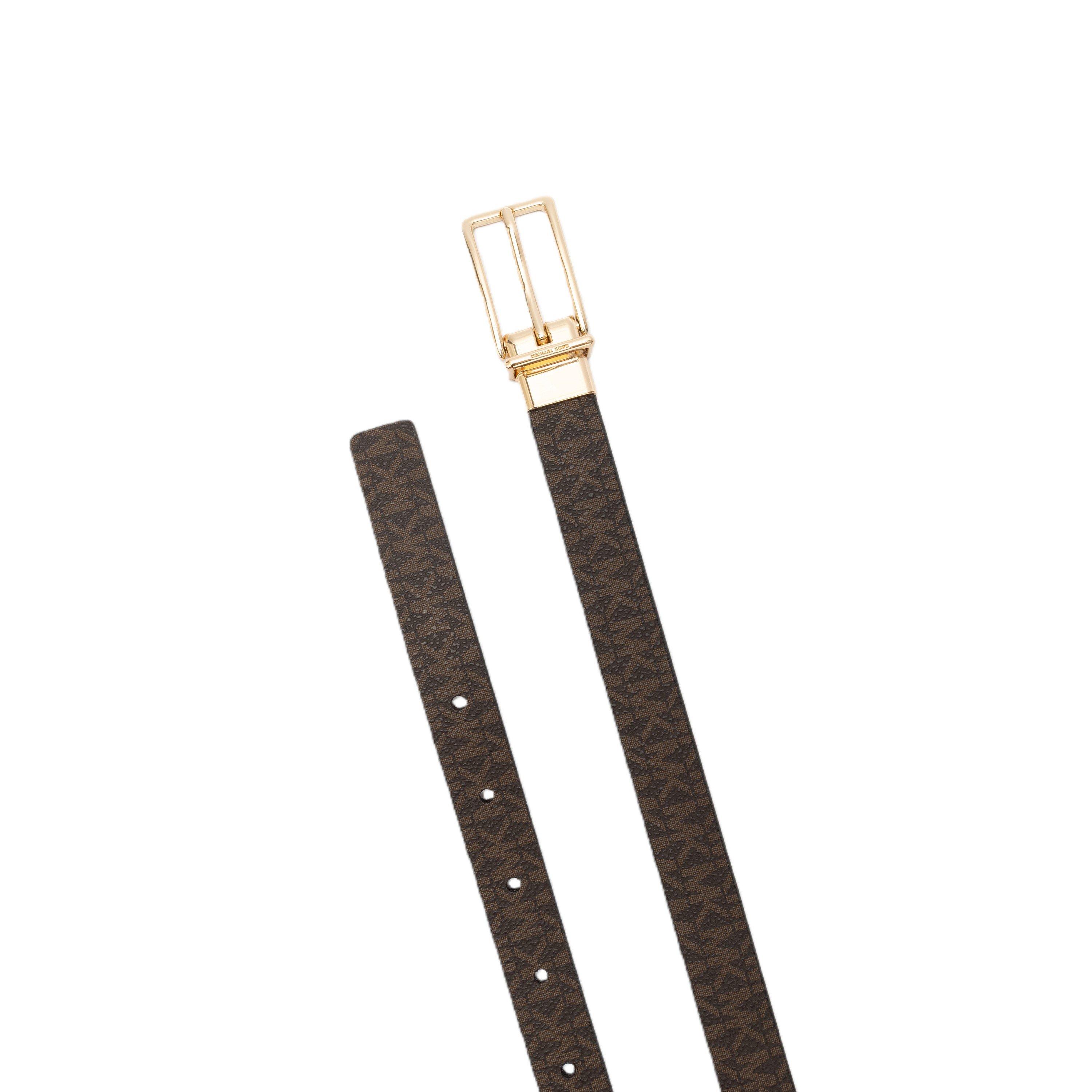 brown/ gold - MICHAEL Michael Kors - MMK 20mm LG Rev belt Ld64 - 4