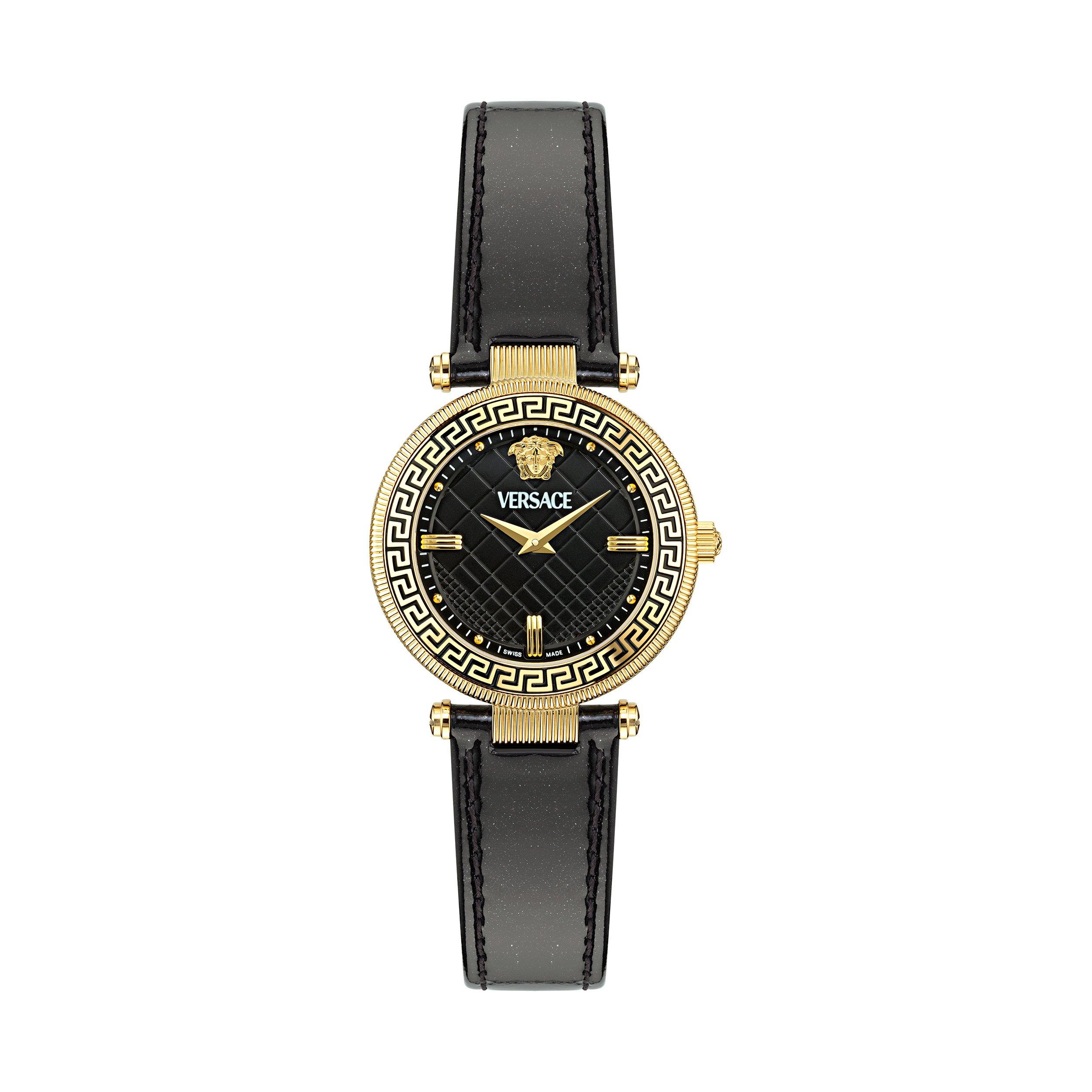 Gold/Black - Versace - Reve Round Medusa Watch - 1