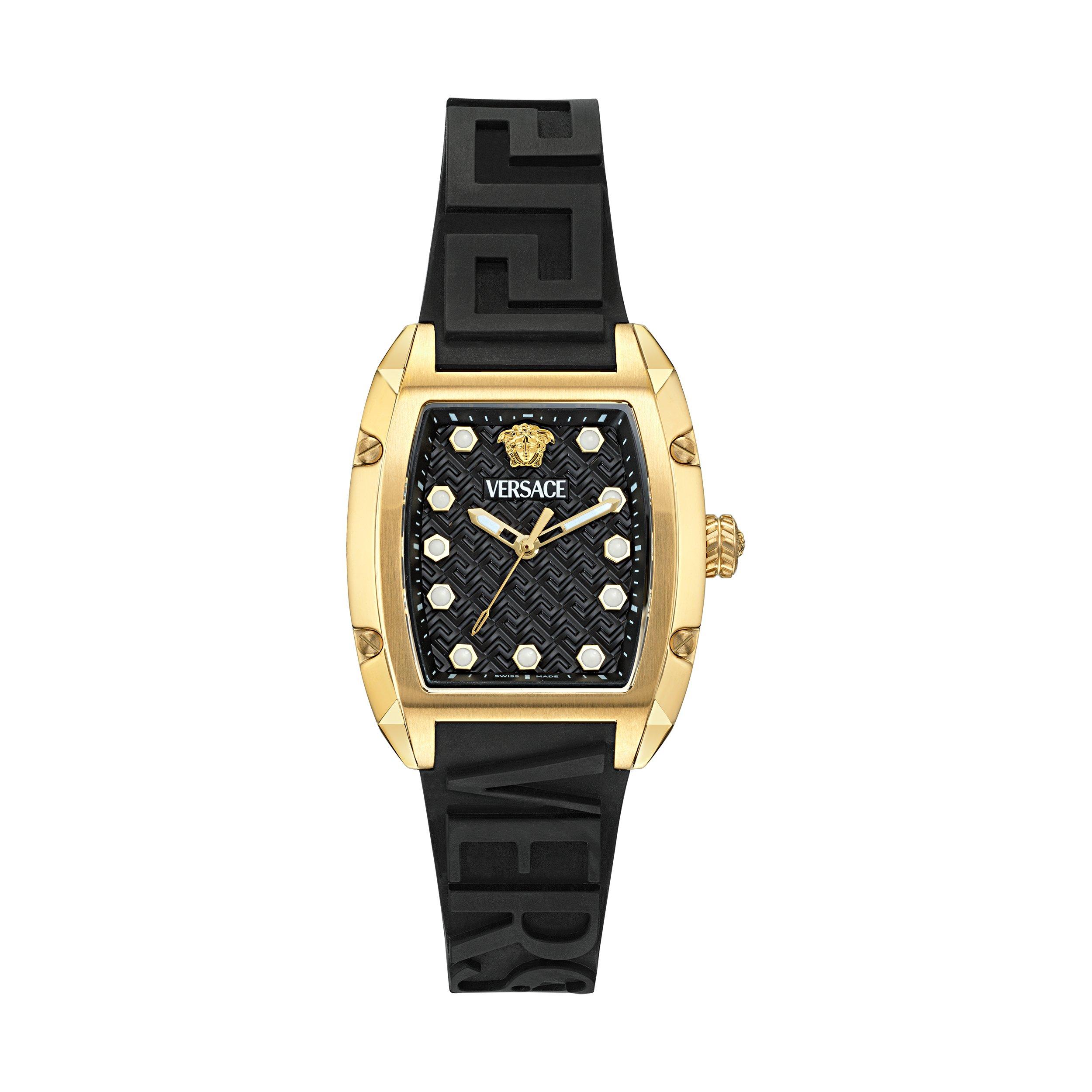 Versace Dominus Quartz Analogue Watch - Gold/Black