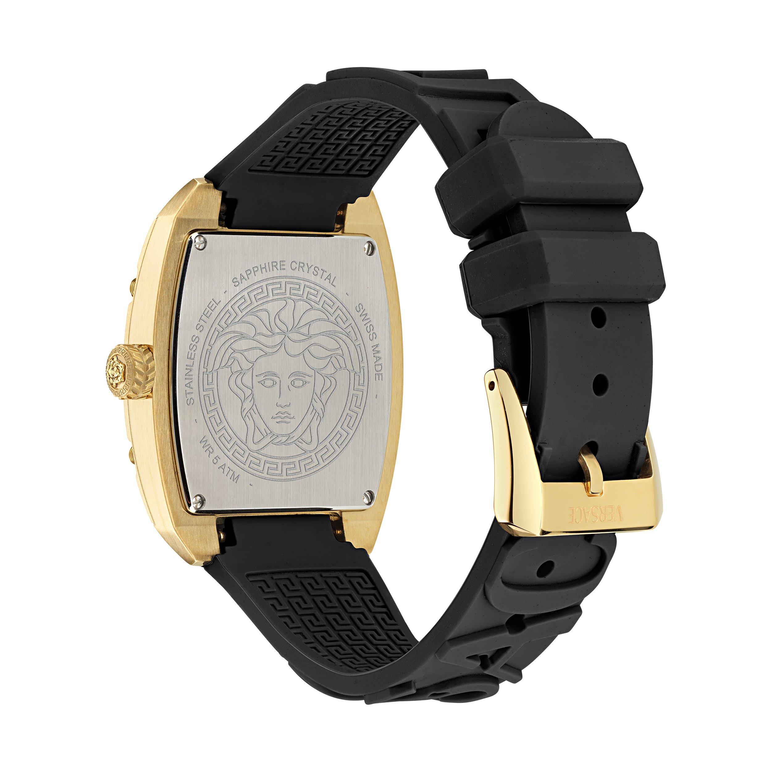 Gold/Black - Versace - Dominus Quartz Analogue Watch - 2