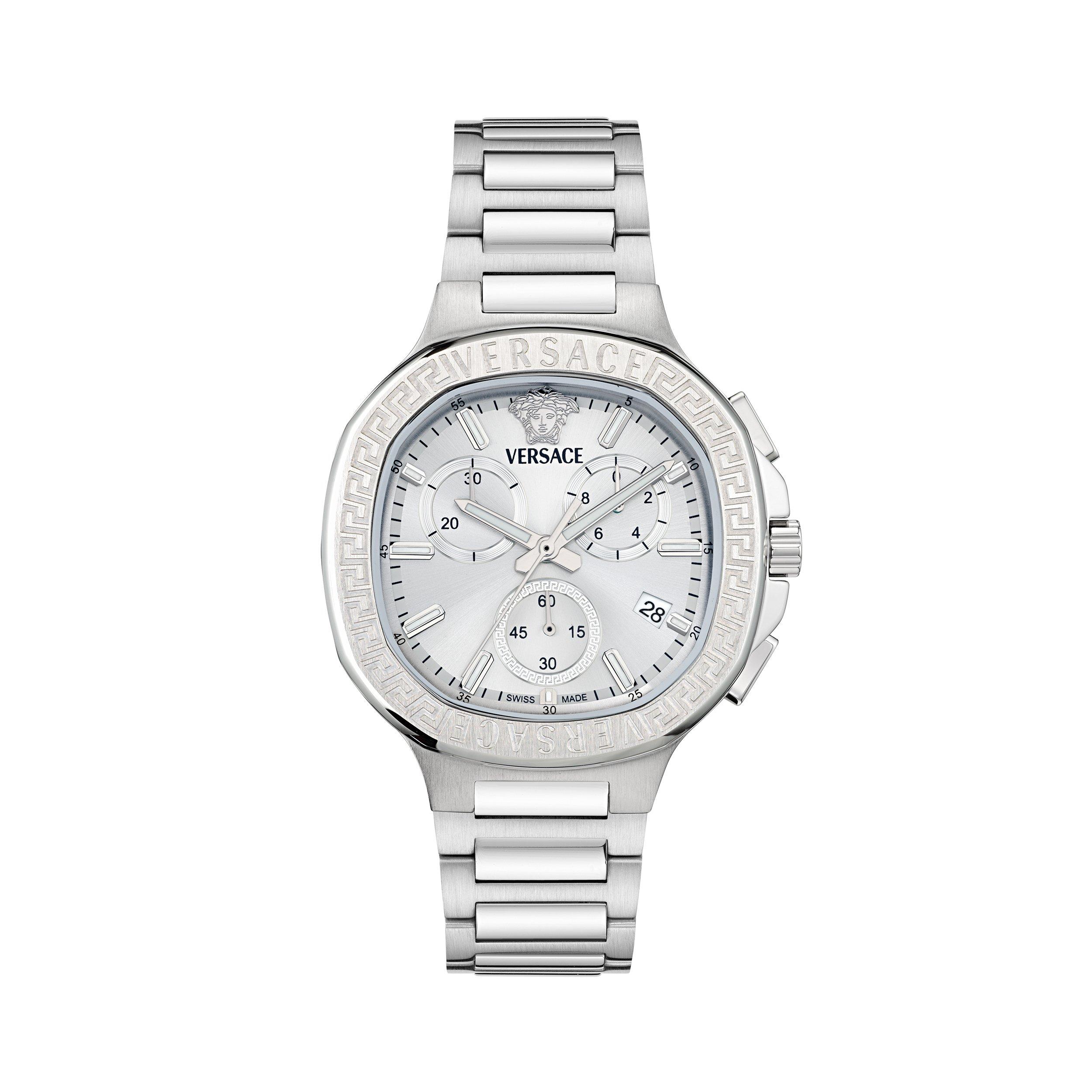Versace Square Analogue Quartz Watch - Silver