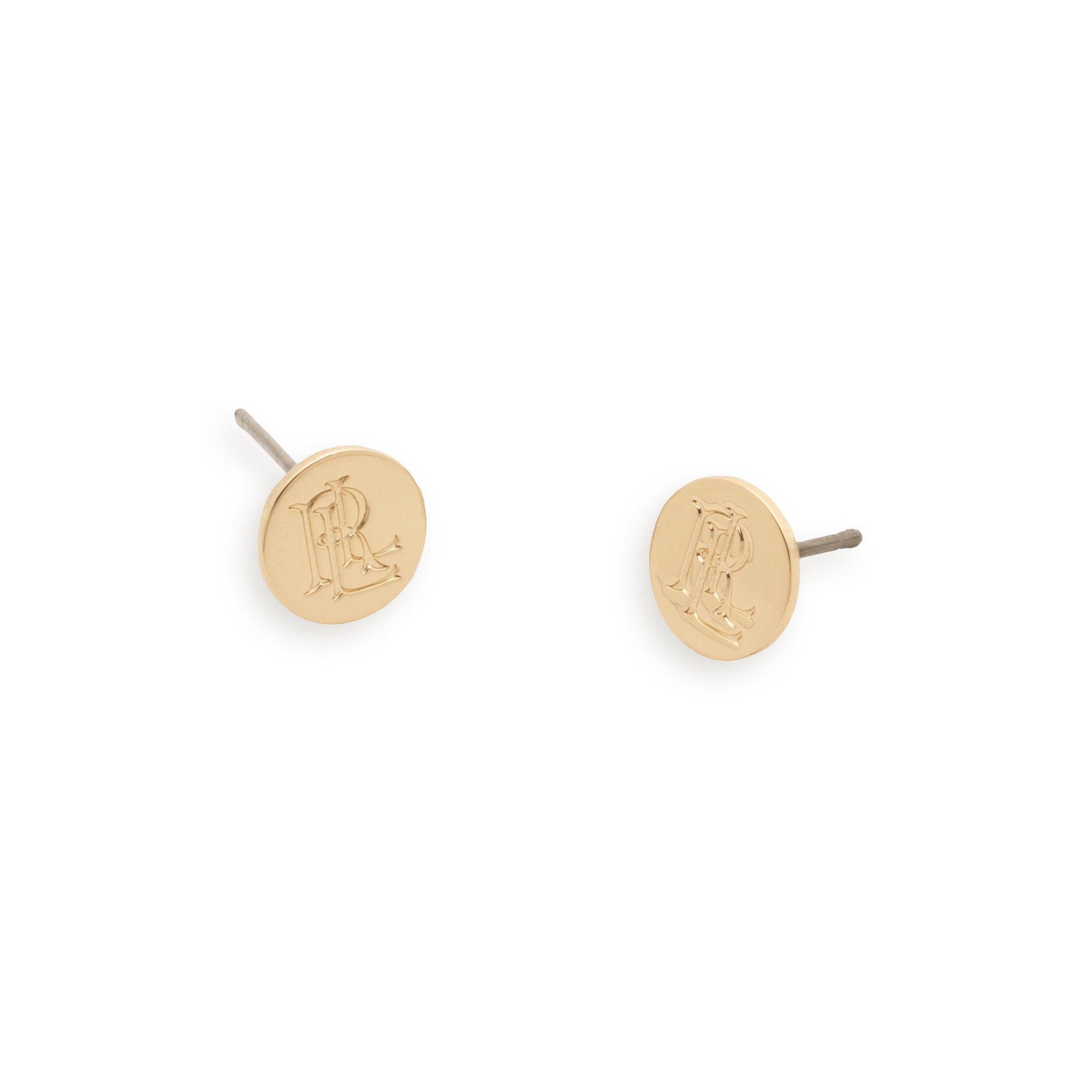 GLD - Lauren by Ralph Lauren - Lauren Ralph Lauren Gold Chain Logo Duo Earrings Set - 3