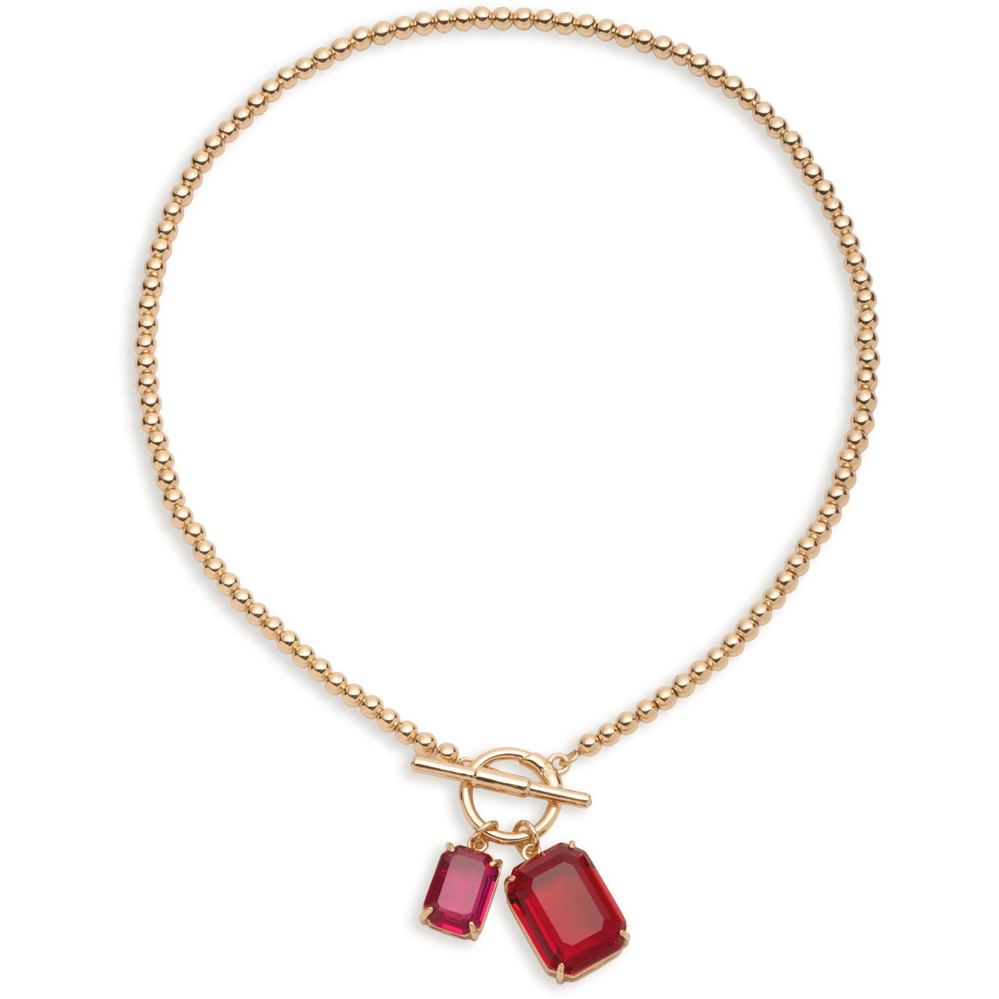 GLD/SIAM - Lauren by Ralph Lauren - Lauren Ralph Lauren Gold Tone & Colourful Stone Beaded Necklace - 2
