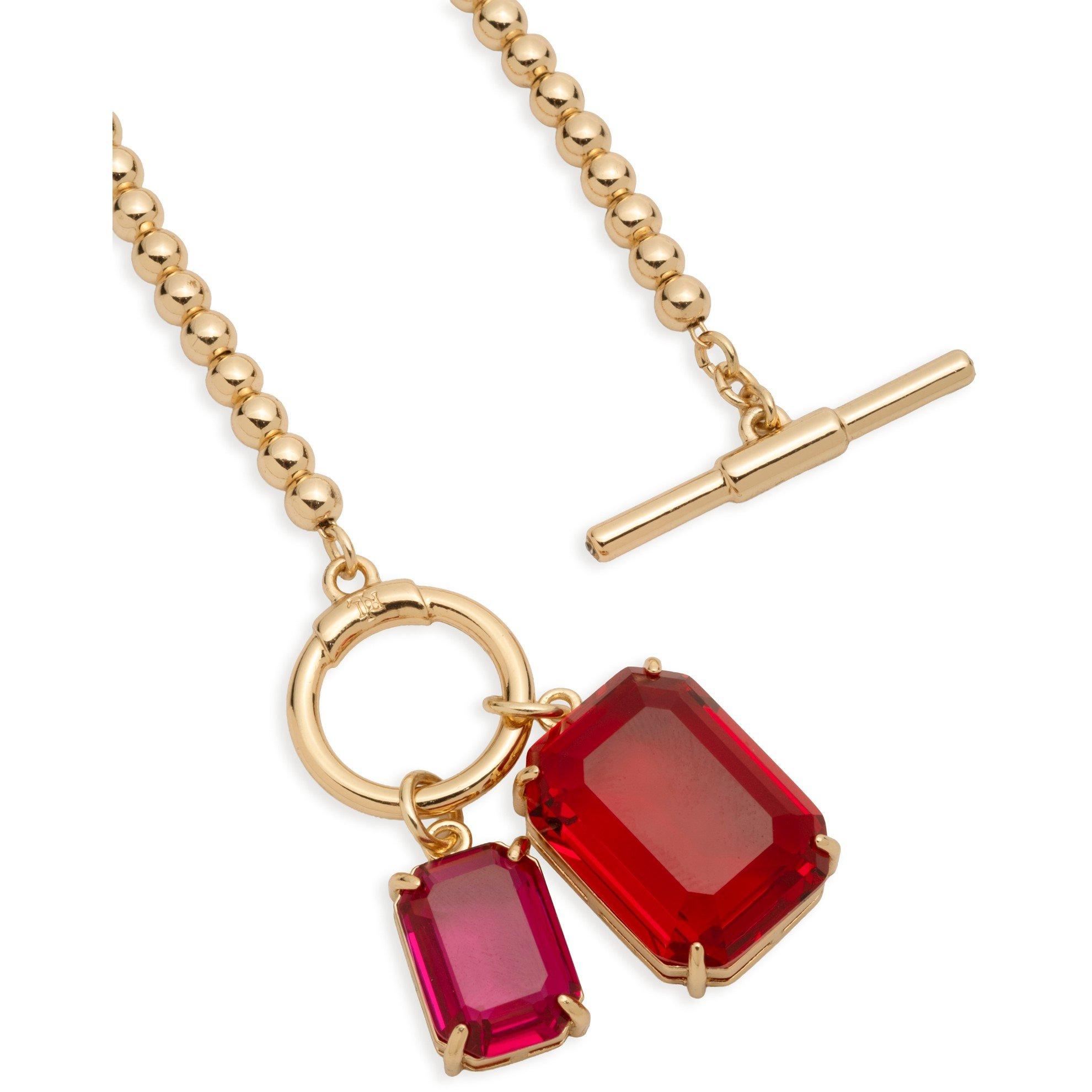 GLD/SIAM - Lauren by Ralph Lauren - Lauren Ralph Lauren Gold Tone & Colourful Stone Beaded Necklace - 3