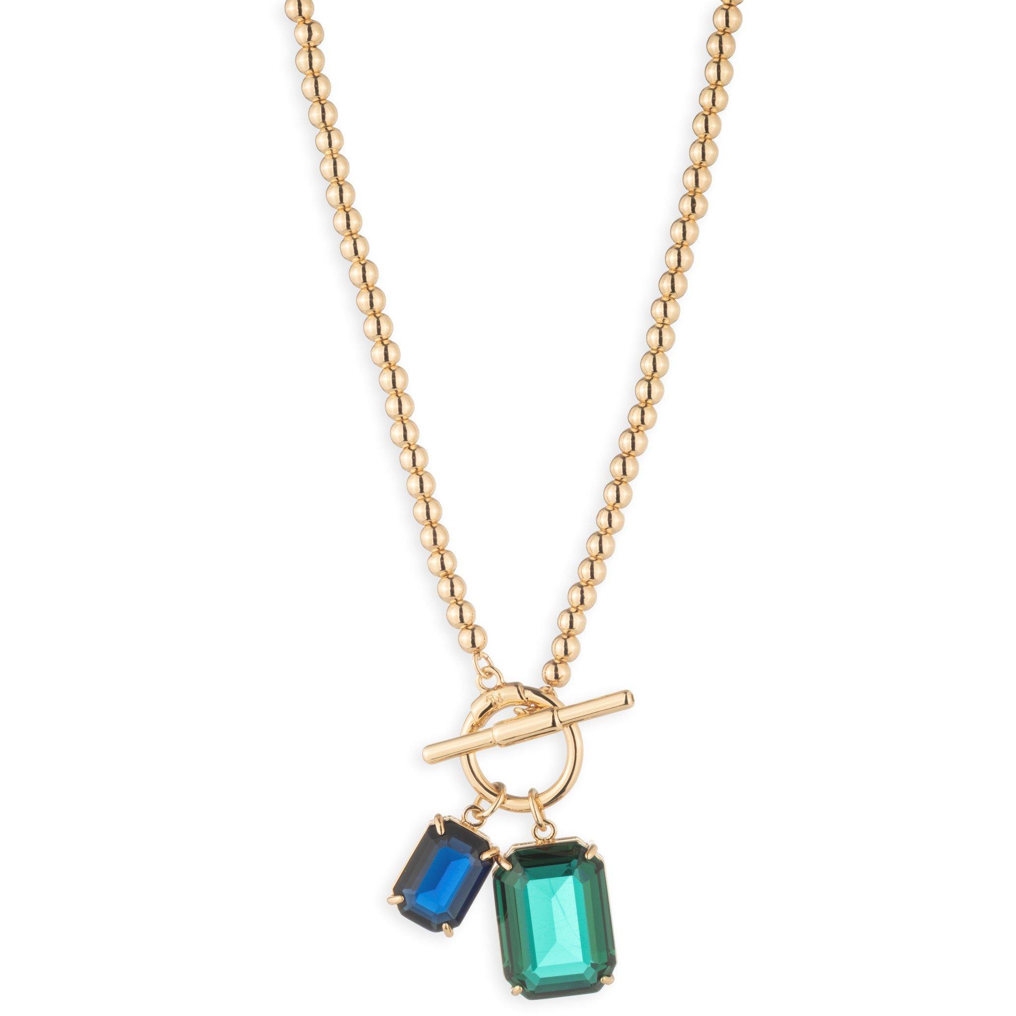 Lauren Ralph Lauren Gold Tone & Colourful Stone Beaded Necklace