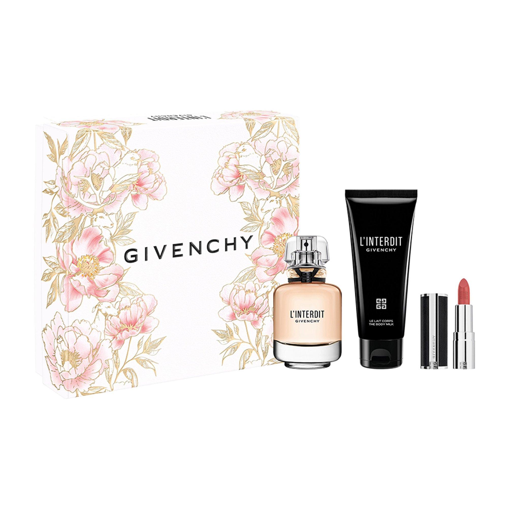 None - GIVENCHY - Givenchy LInterdit Eau de Parfum Body Lotion and Lipstick Gift Set - 1