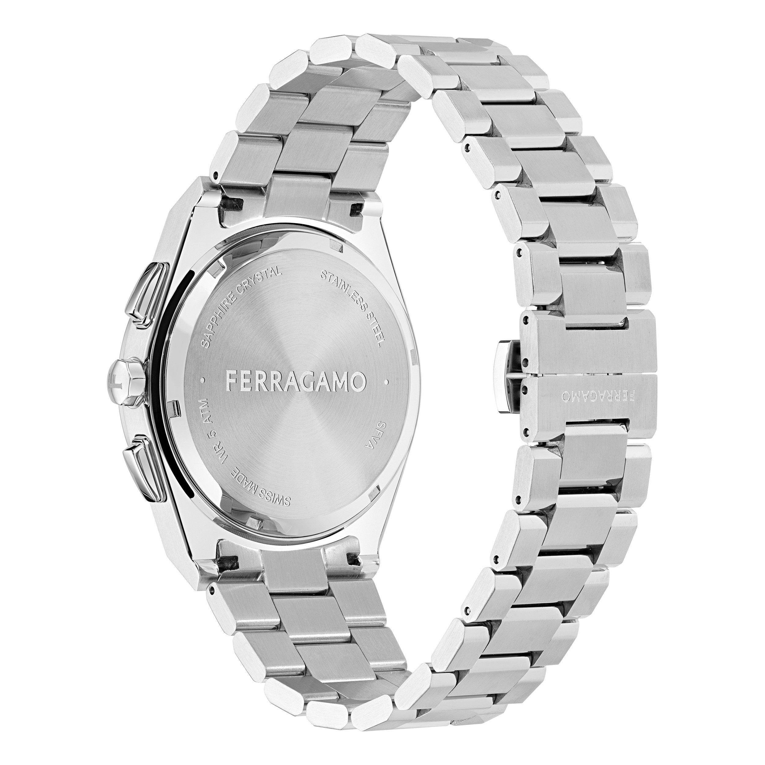 Blue/Silver - Ferragamo - Men's Vega Quartz Analogue Watch - 2