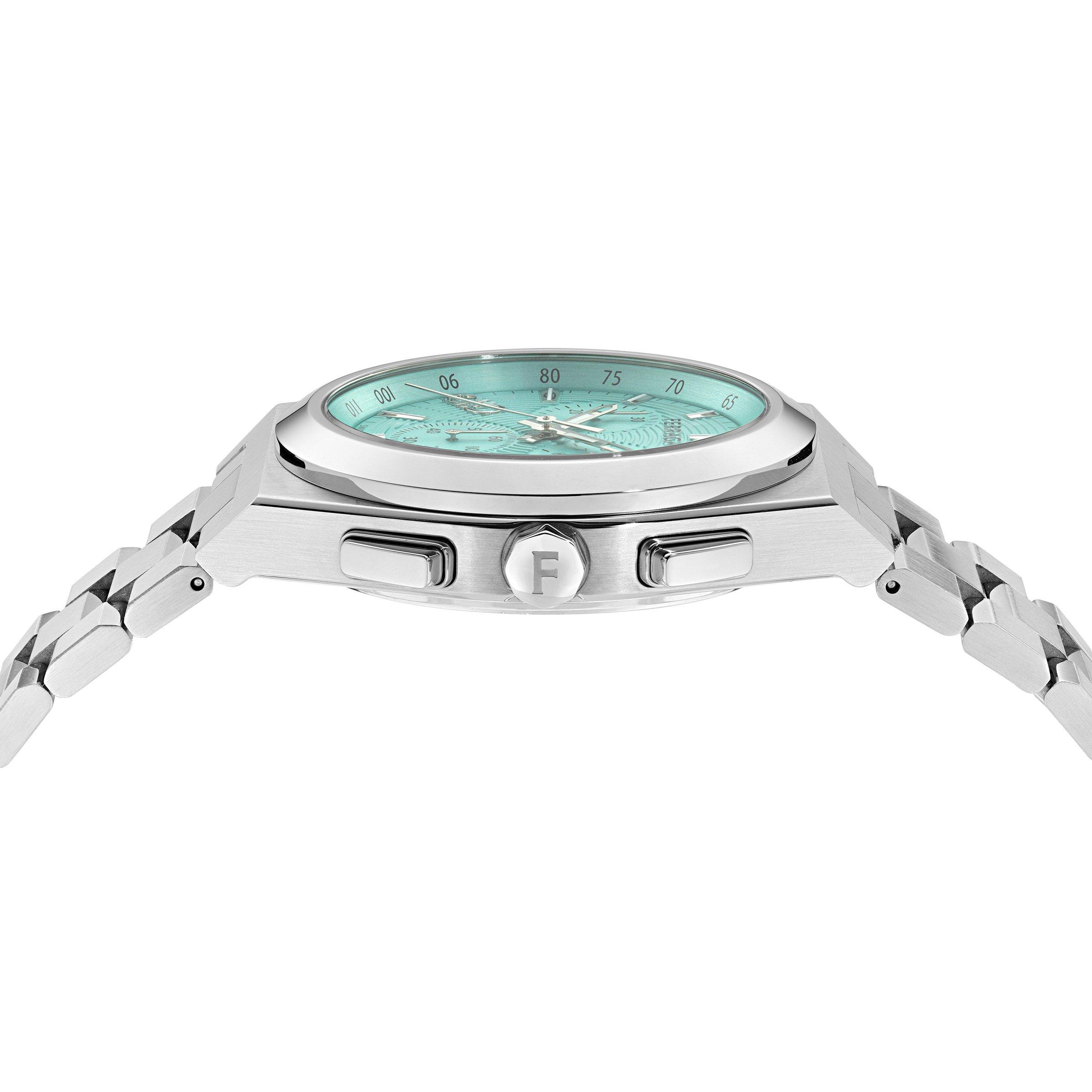 Blue/Silver - Ferragamo - Men's Vega Quartz Analogue Watch - 3