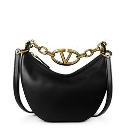 Valentino Garavani Mini V Logo Moon Hobo Bag