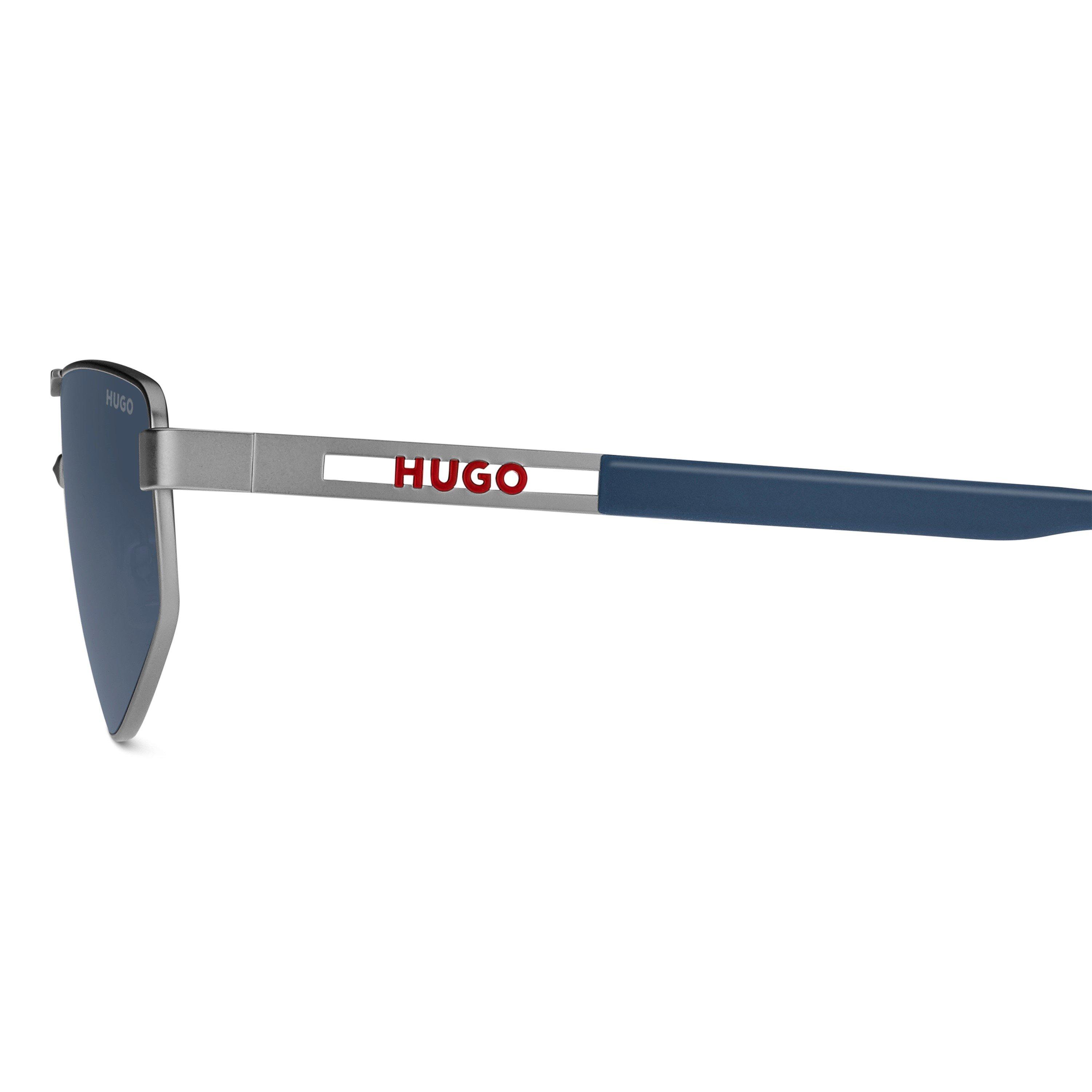 Hugo Sunglasses Men's Rectangular Sun Round Sunglasses | Flannels
