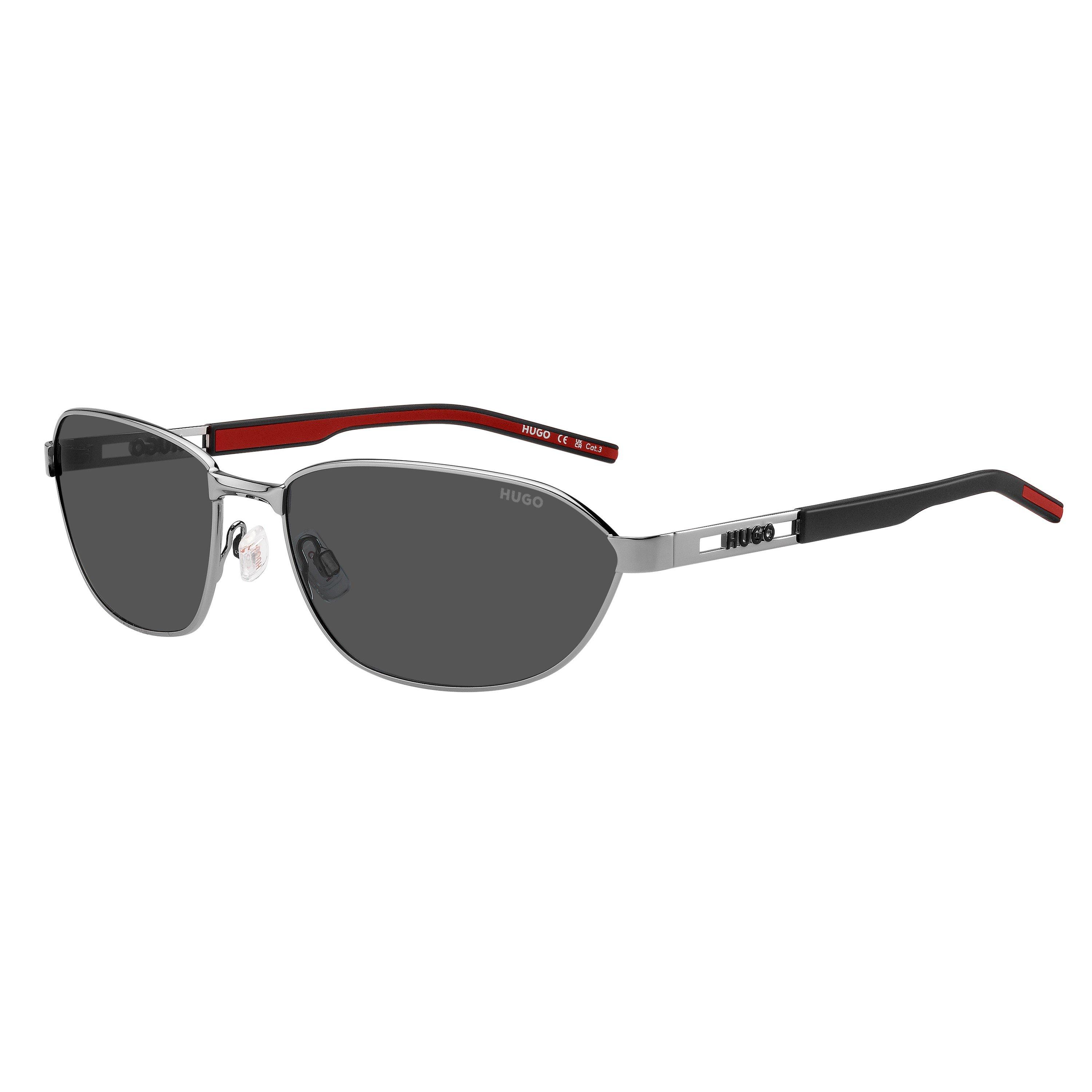 Ruthenium - Hugo - Men's Round Sunglasses - 1