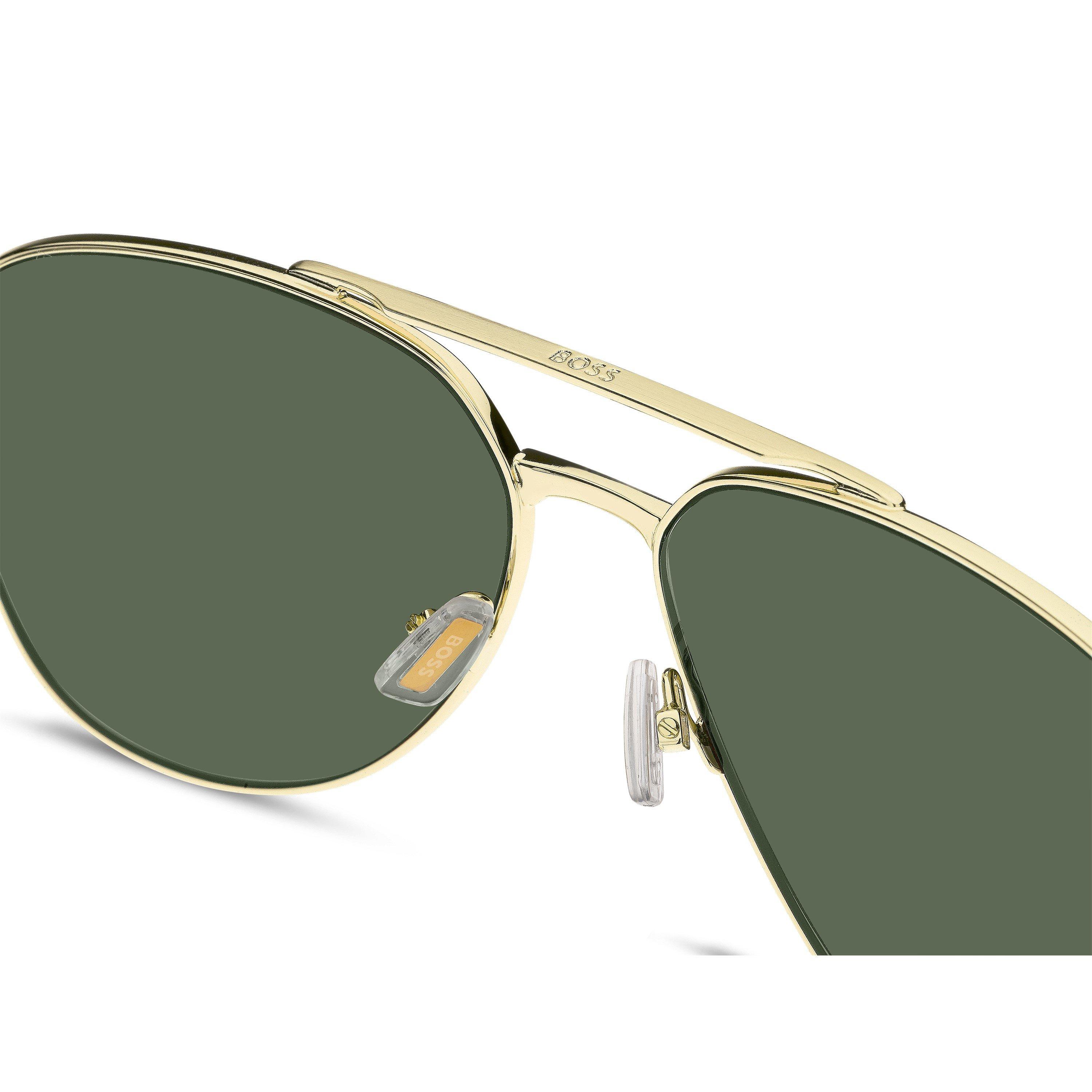 Gold - Boss - Men's Pilot Round Sunglasses - 5