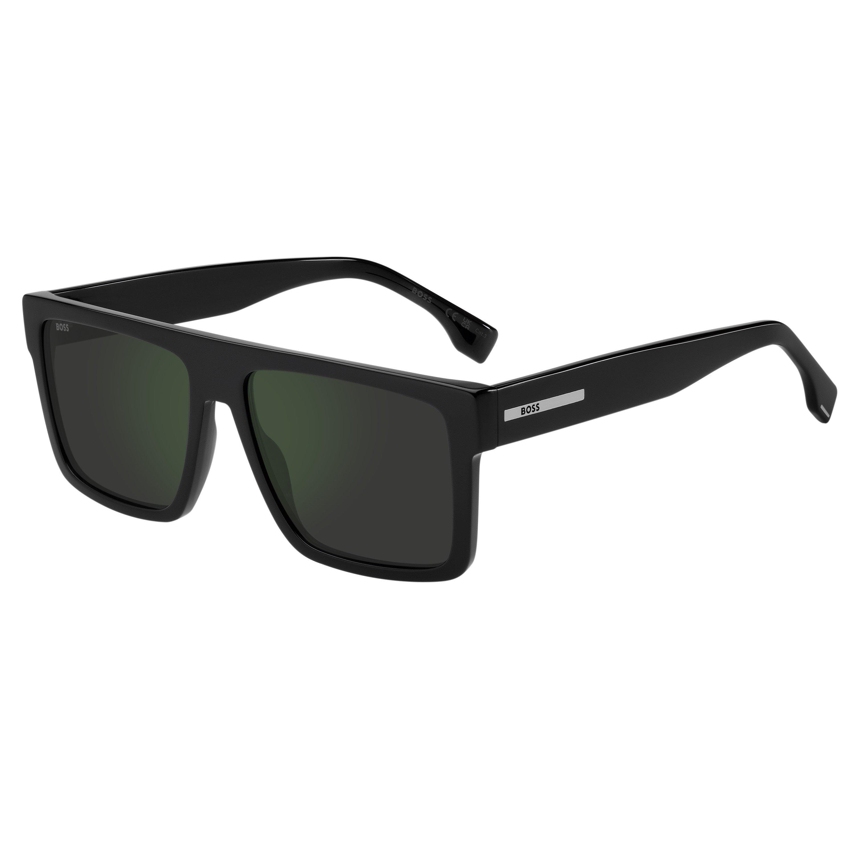 Black - Boss - Men's Square Sunglasses - 1