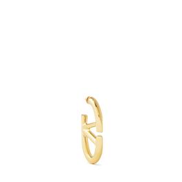 Valentino Garavani V-Logo Moon Hoop Earrings