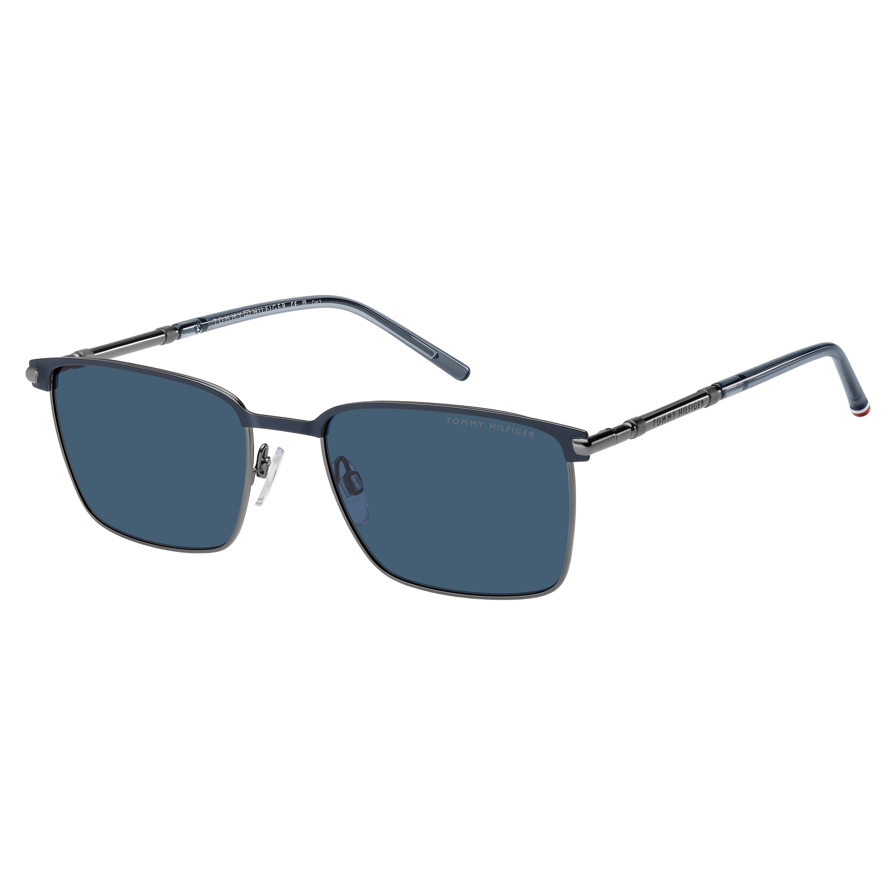 Tommy Hilfiger Men's Square Sunglasses - Blue Ruthenium