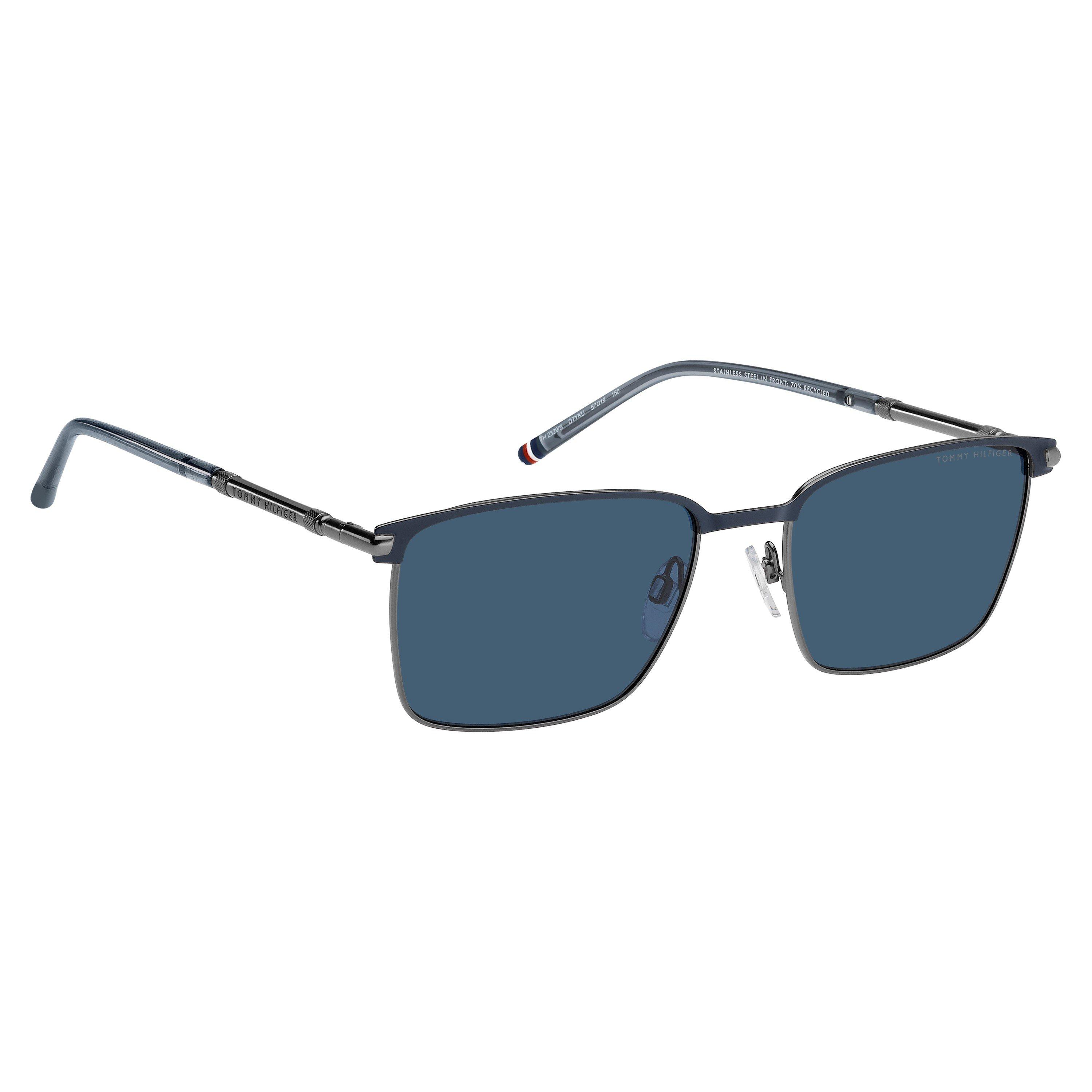 Blue Ruthenium - Tommy Hilfiger - Men's Square Sunglasses - 3