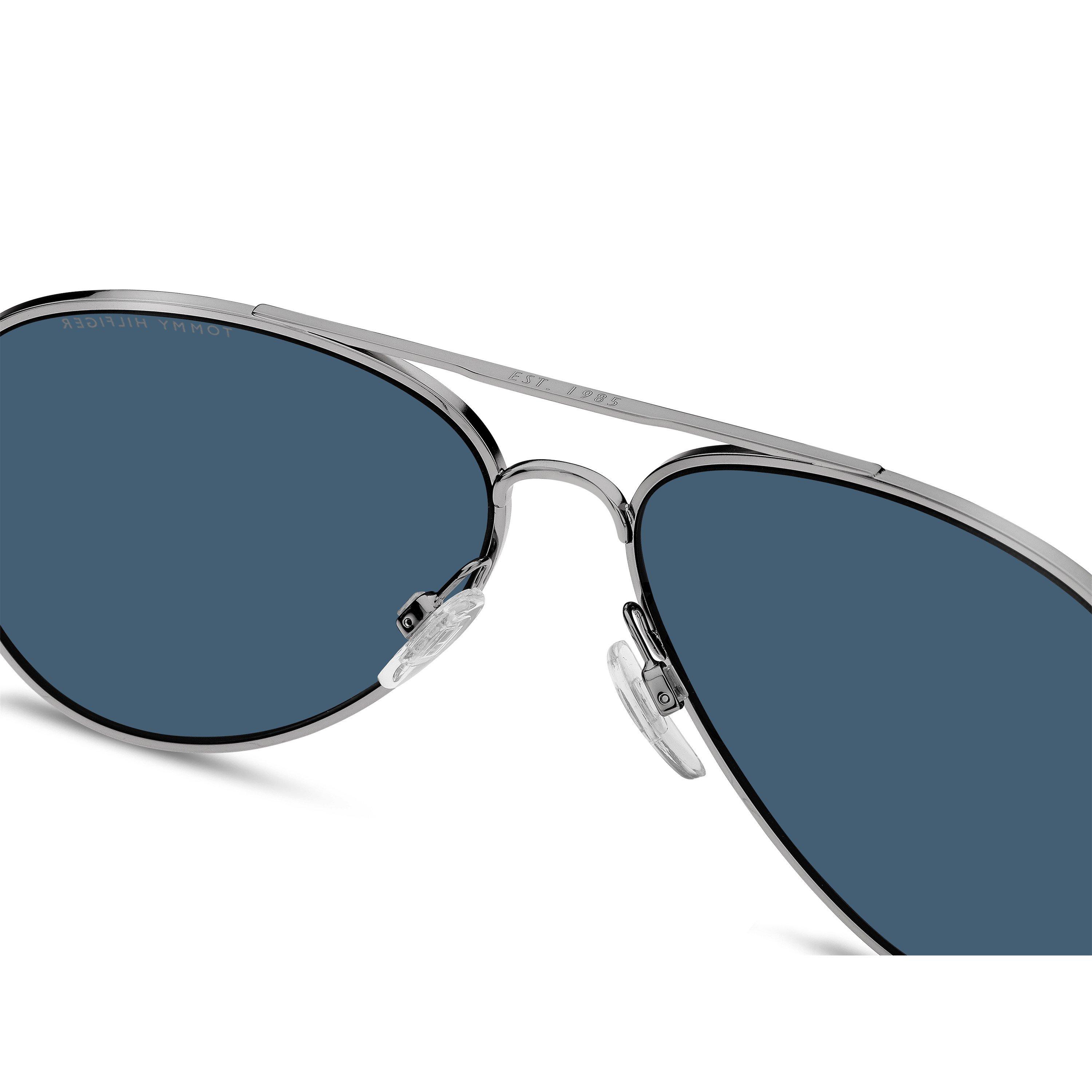 Ruthenium - Tommy Hilfiger - Men's Pilot Aviator Sunglasses - 5
