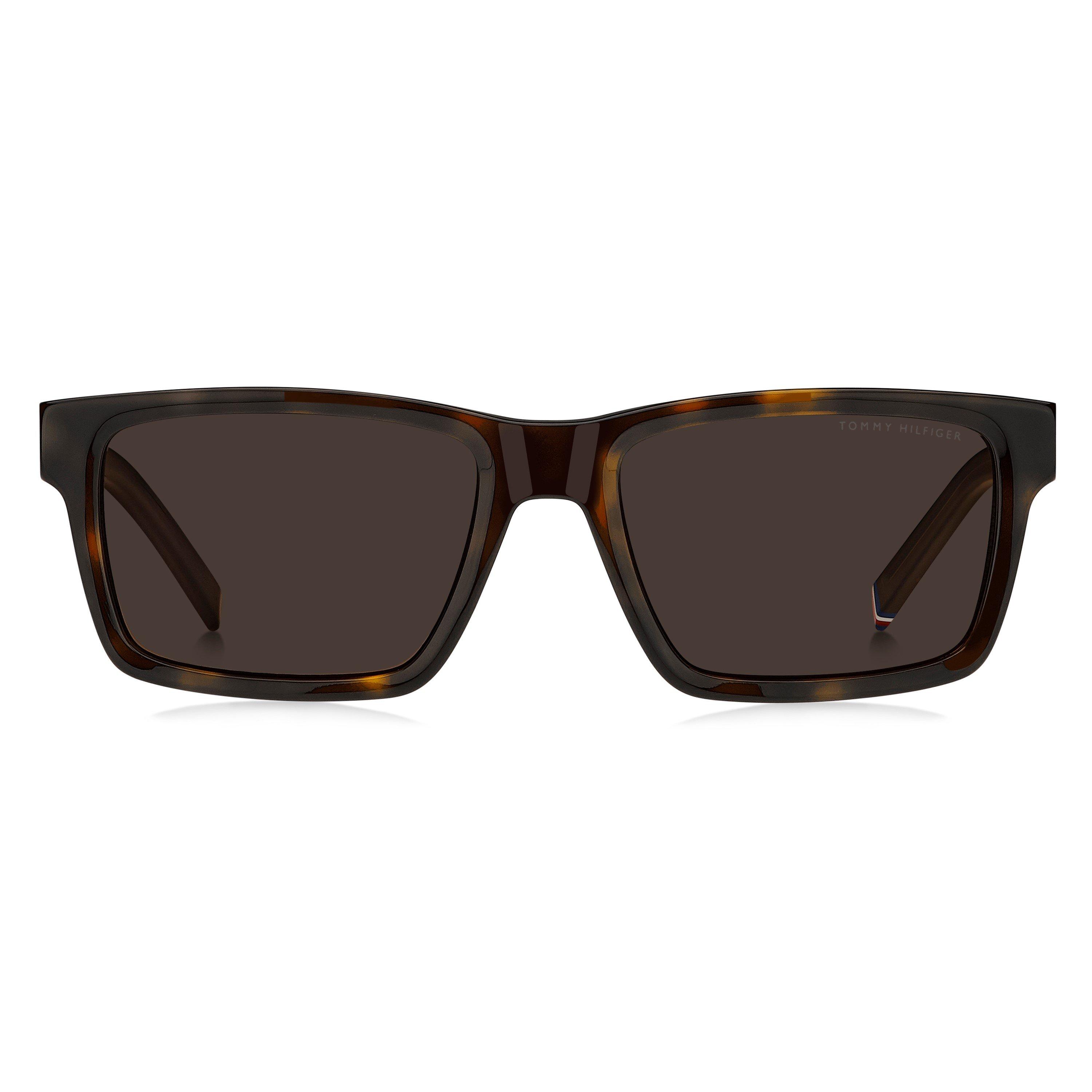 Havana - Tommy Hilfiger - Men's Rectangular Sunglasses - 2
