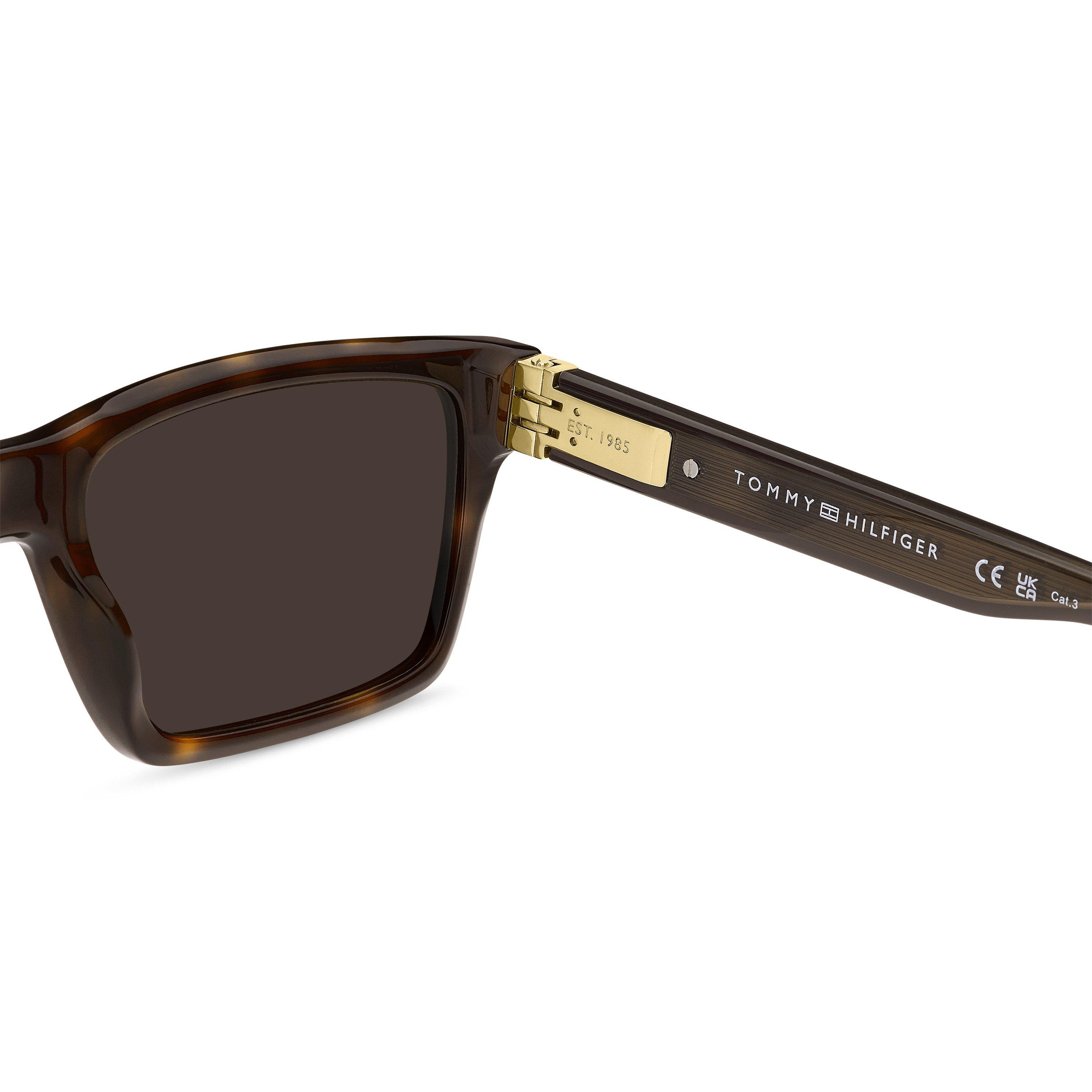 Havana - Tommy Hilfiger - Men's Rectangular Sunglasses - 5