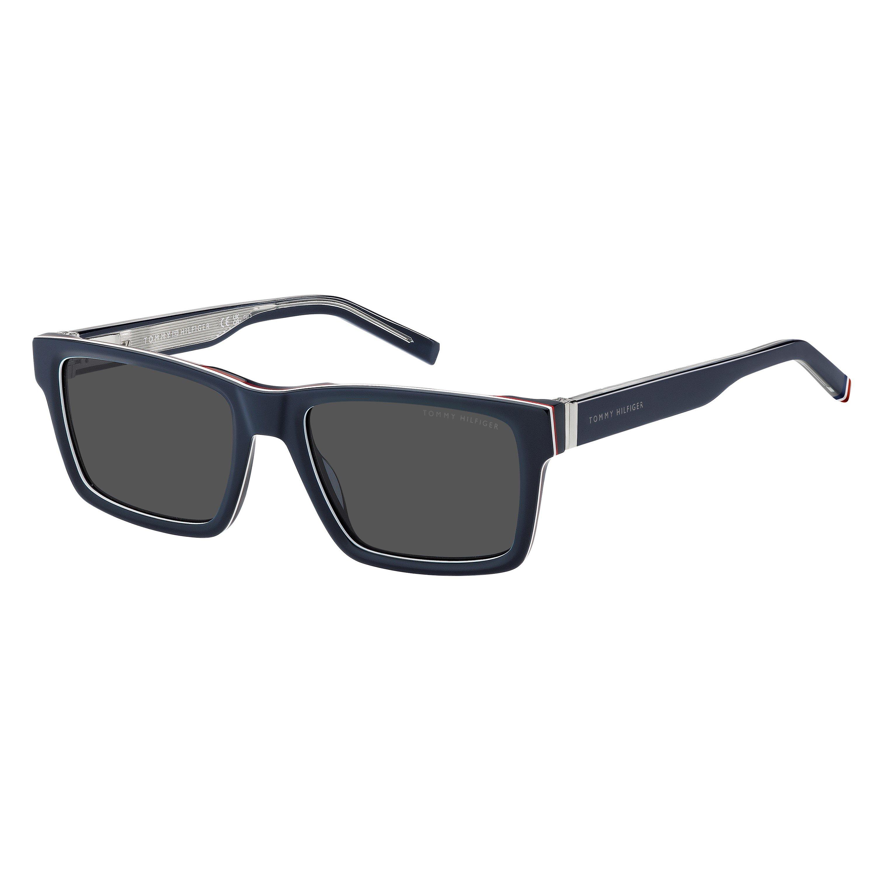 Blue - Tommy Hilfiger - Men's Rectangular Sunglasses - 1