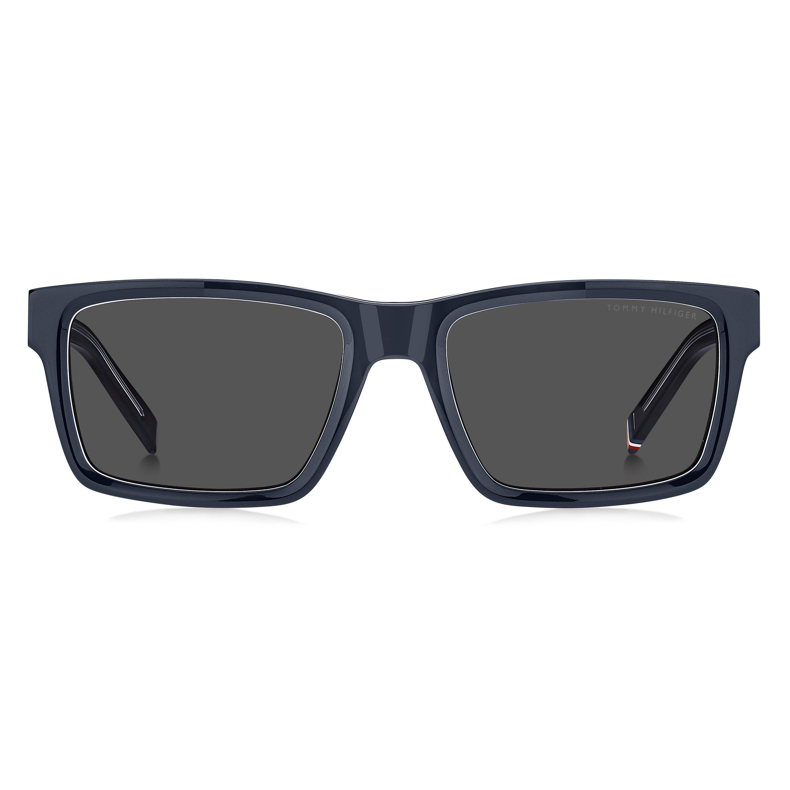 Blue - Tommy Hilfiger - Men's Rectangular Sunglasses - 2