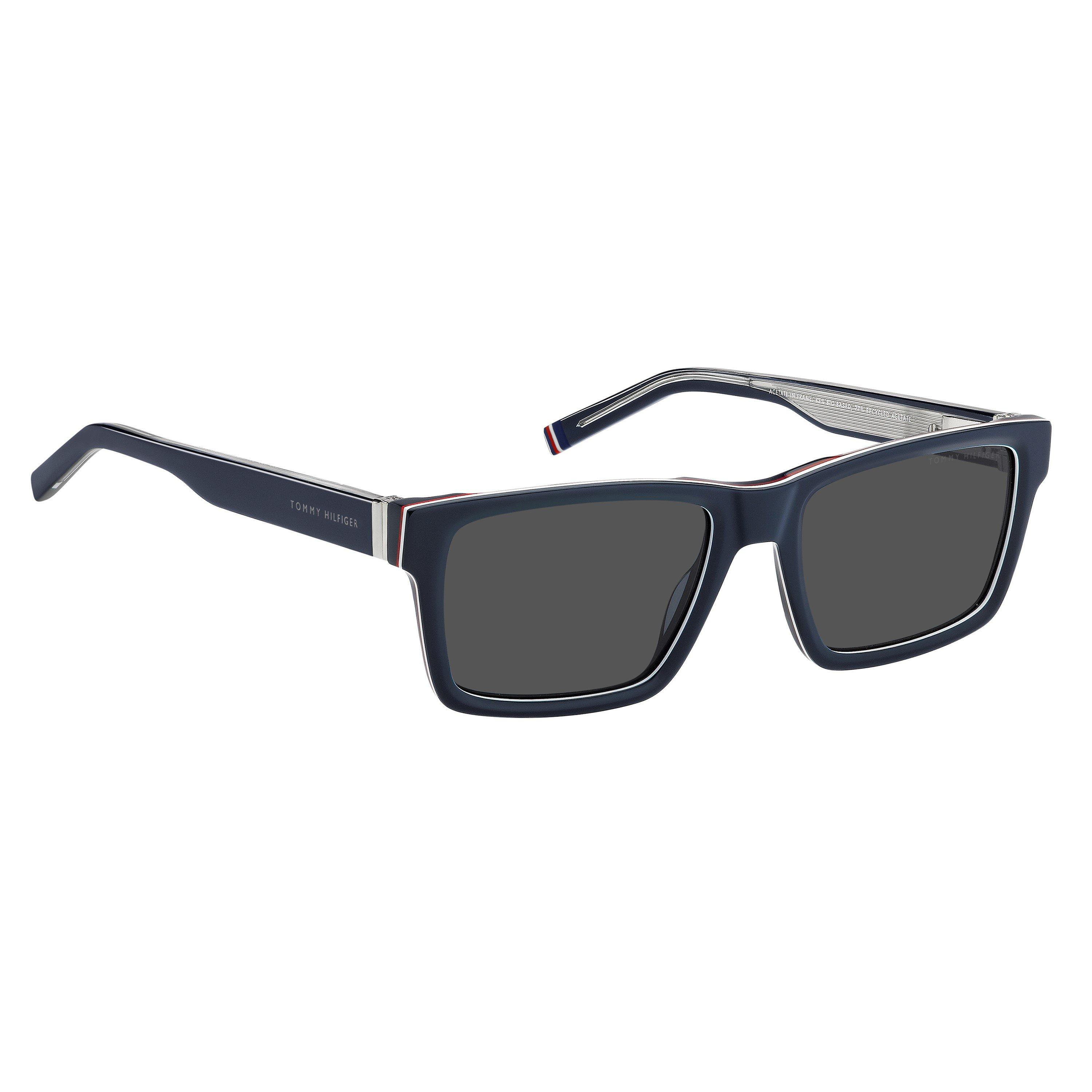Blue - Tommy Hilfiger - Men's Rectangular Sunglasses - 3