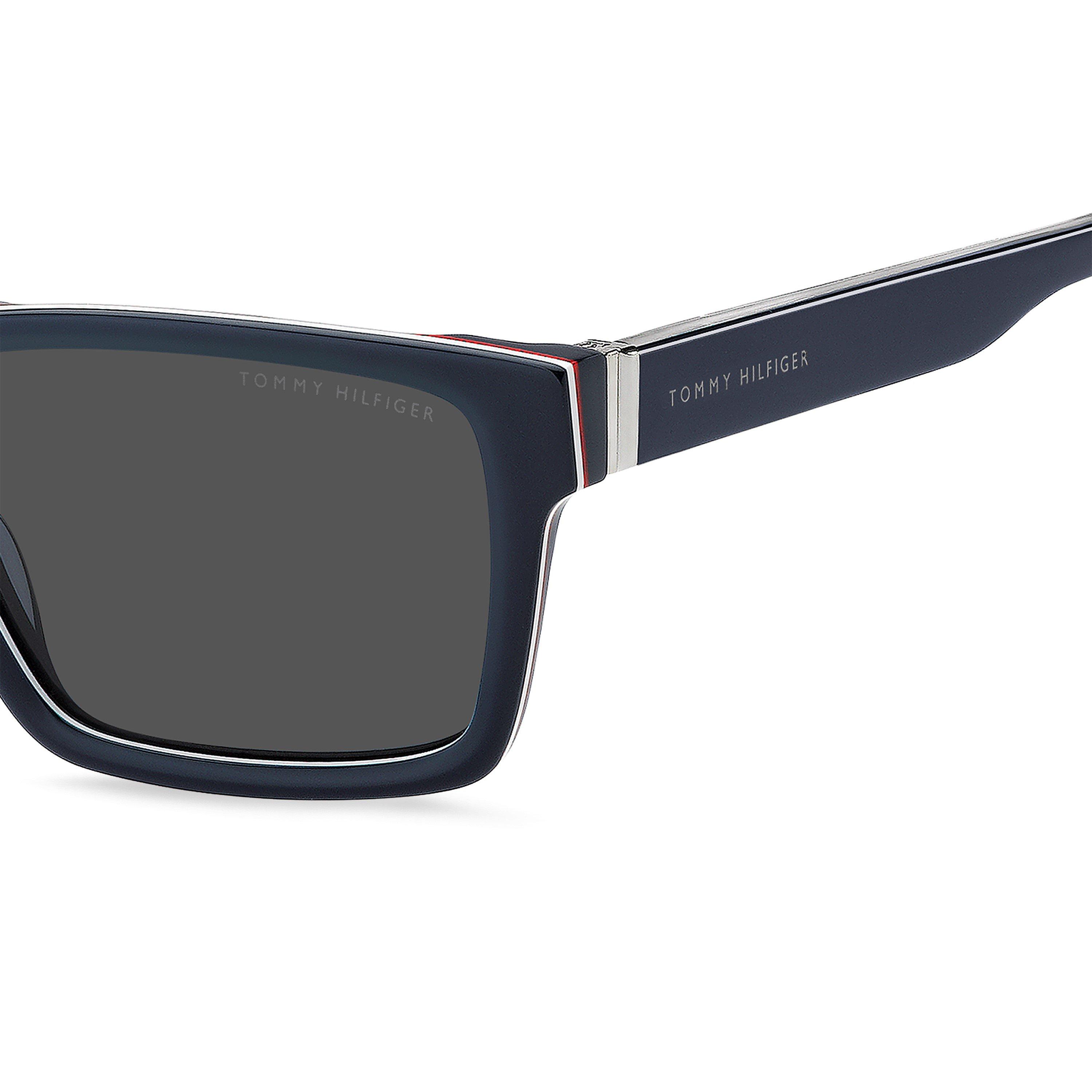 Blue - Tommy Hilfiger - Men's Rectangular Sunglasses - 4