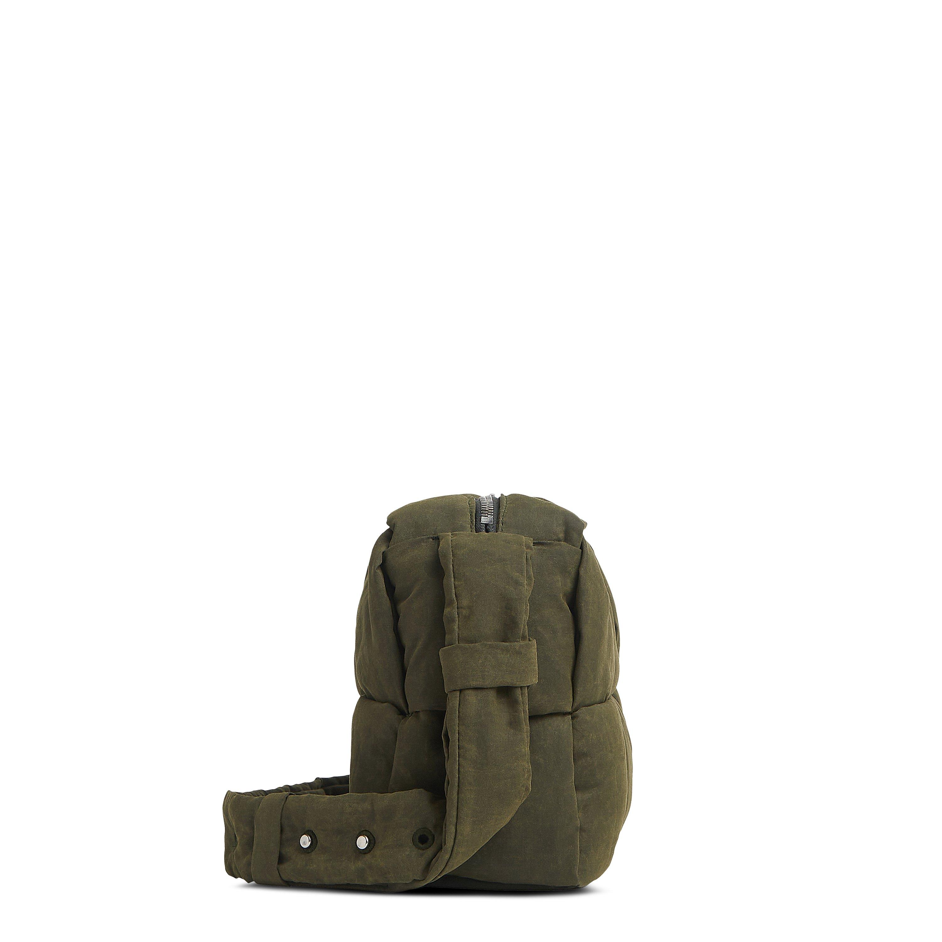 Olive-Silver - Bottega Veneta - Medium Acro Padded Camera Bag - 9