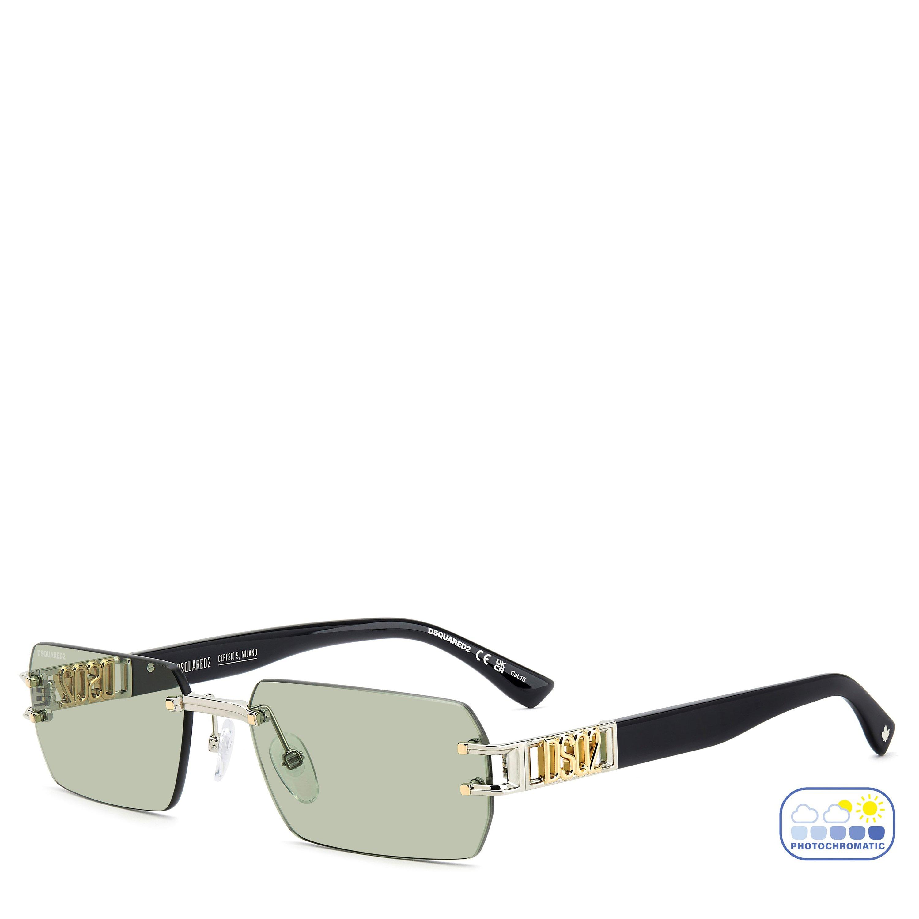 Gold Palladium - DSquared2 - Men's Rimless Sun Rectangle Sunglasses - 1