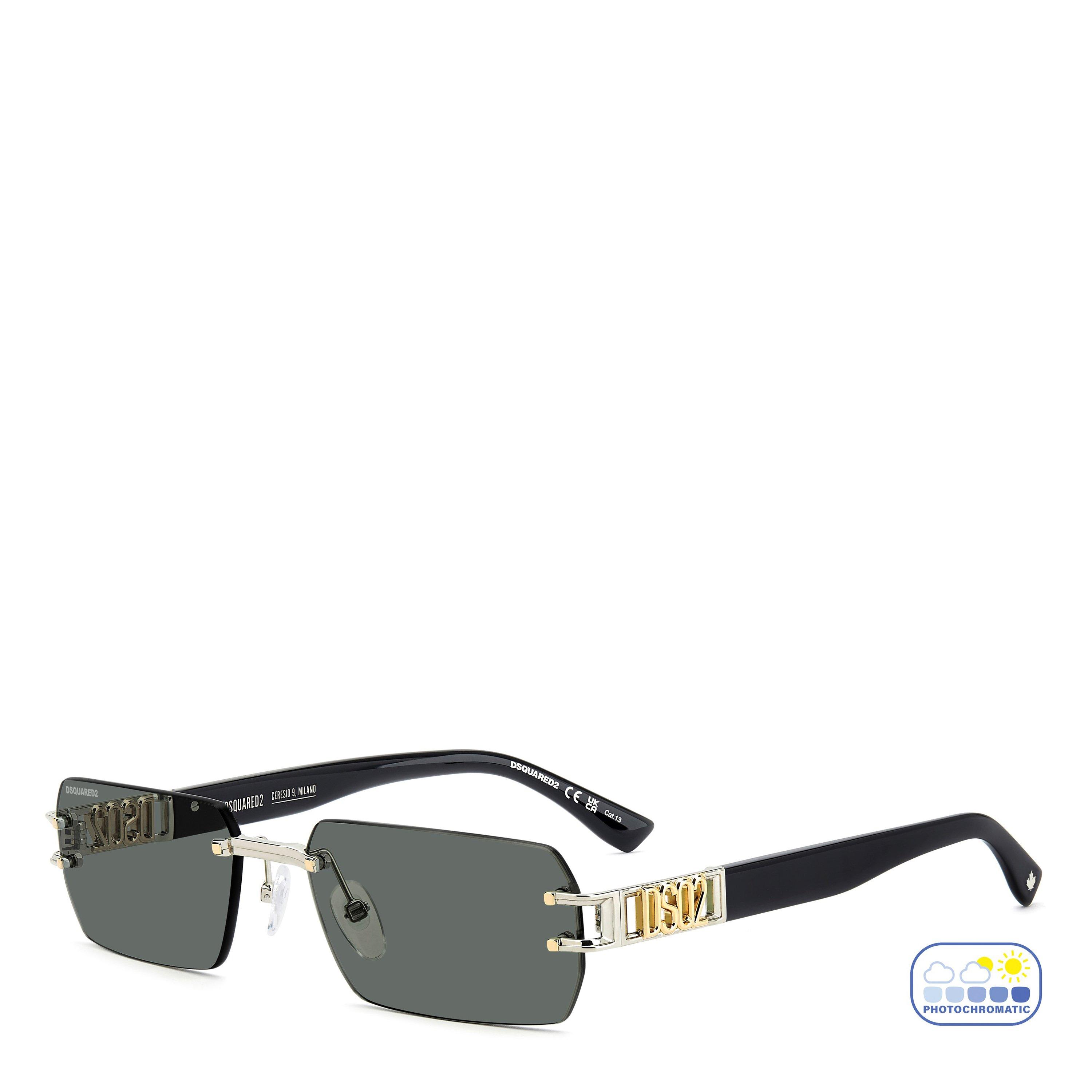 DSquared2 Sunglasses Men's Rimless Sun Rectangle Sunglasses | FRASERS