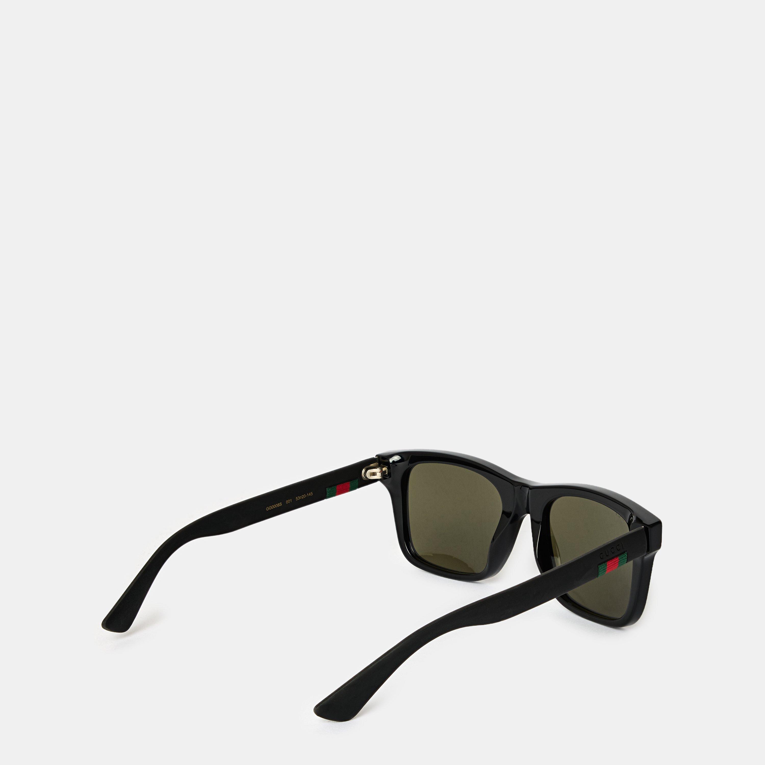 Black - Gucci - Web Sunglasses. - 2