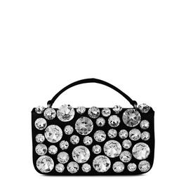 Moschino Jewel Stoned Satin Bag