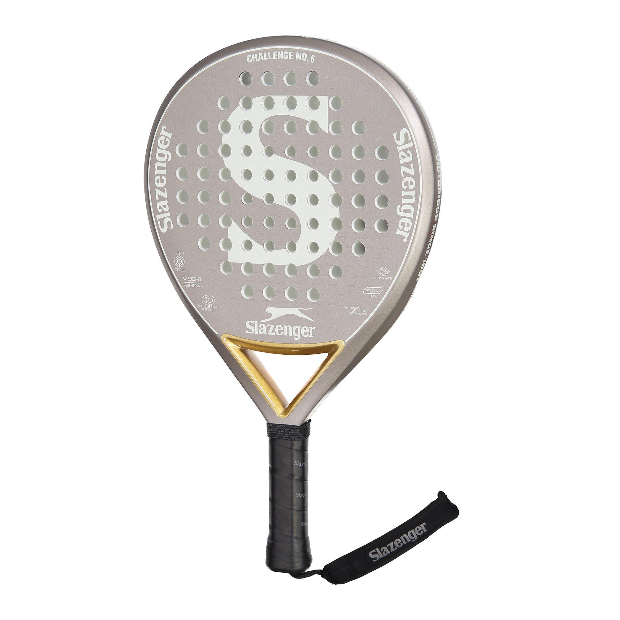 Slazenger | Challenge 6 Round Padel Racket Adults | Padel Rackets | FRASERS
