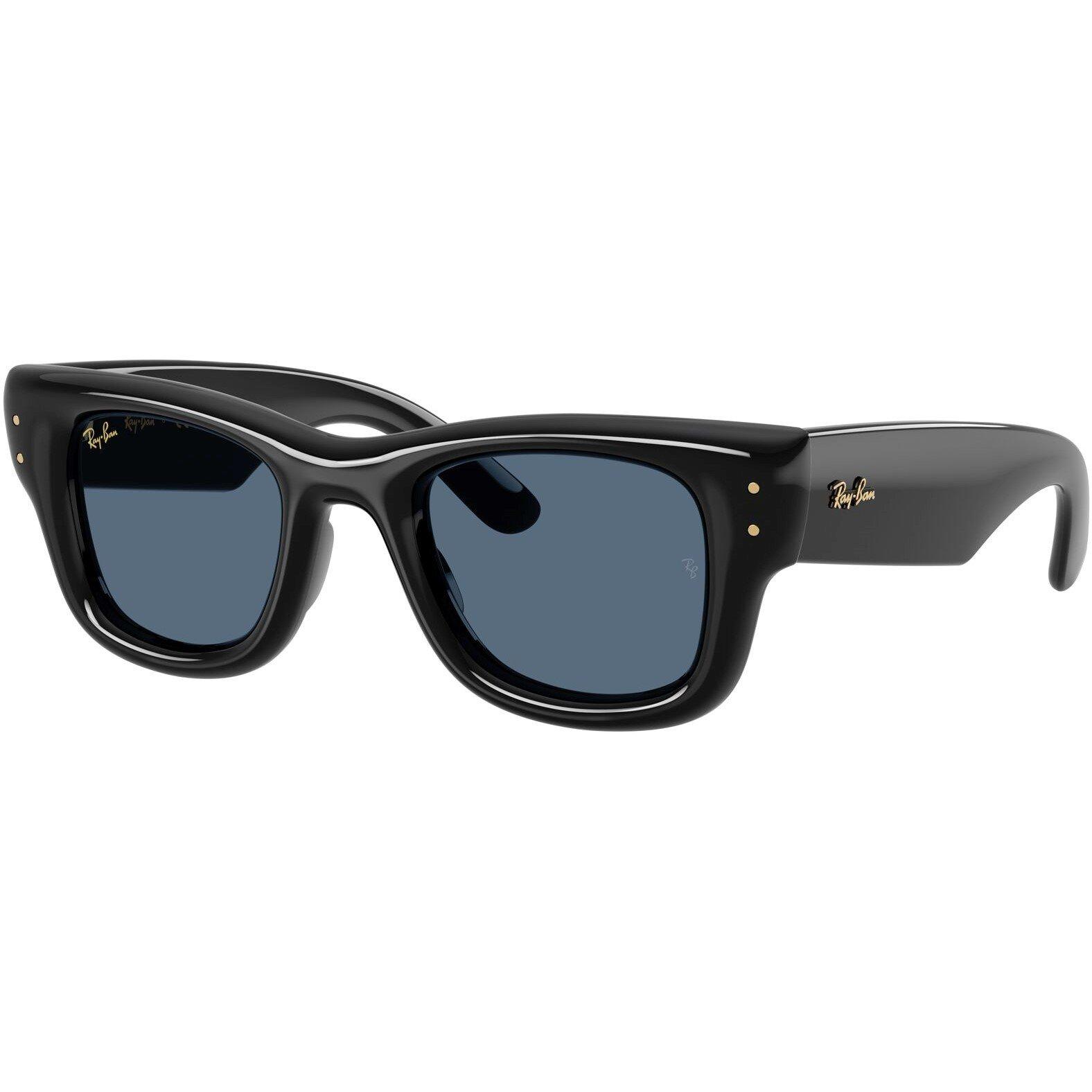 Black/Dark Blue - Ray-Ban - Wayfarer Puffer Sunglasses - 3