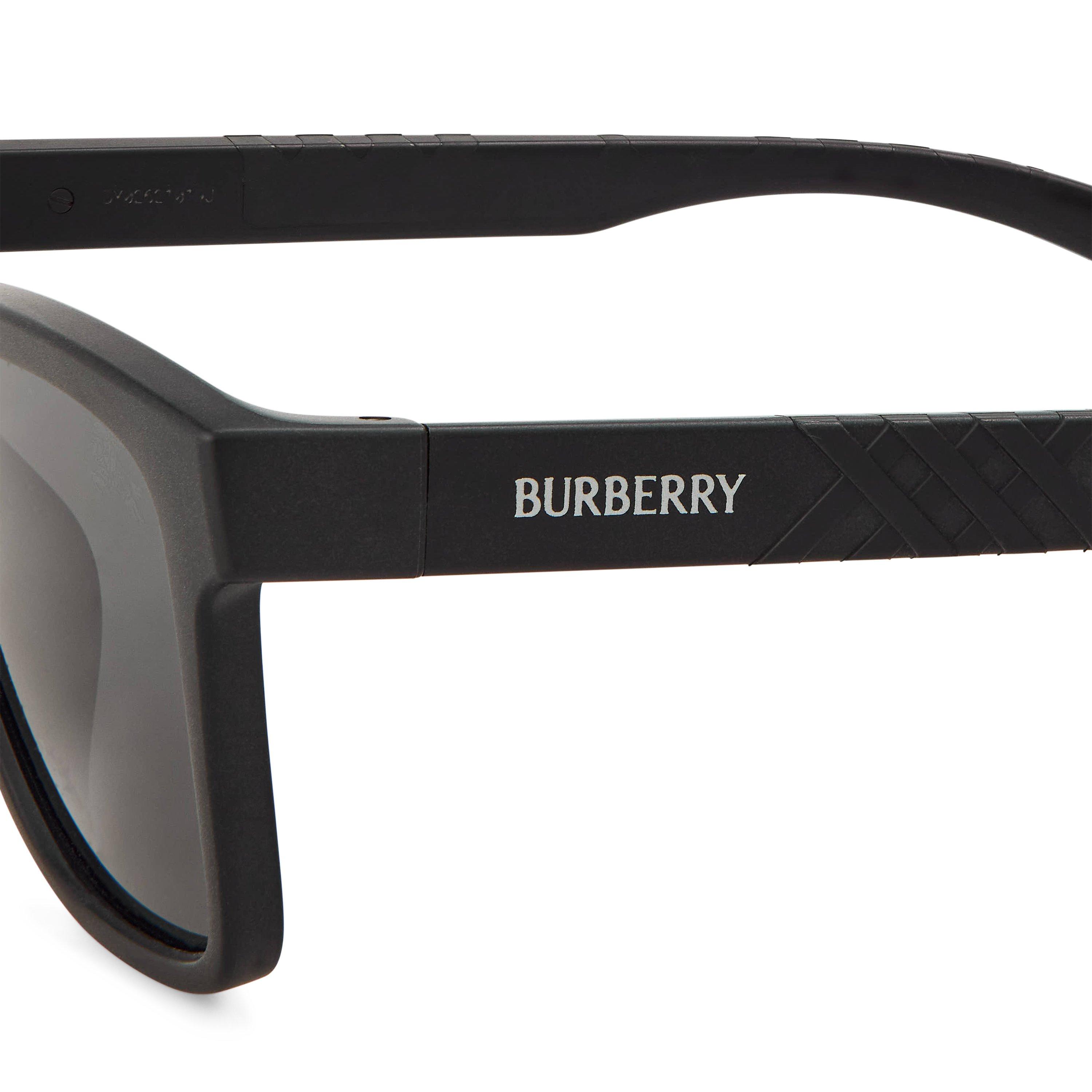 Black/Dark Grey - Burberry - Men's 0BE4482U Wayfarer Sunglasses - 3