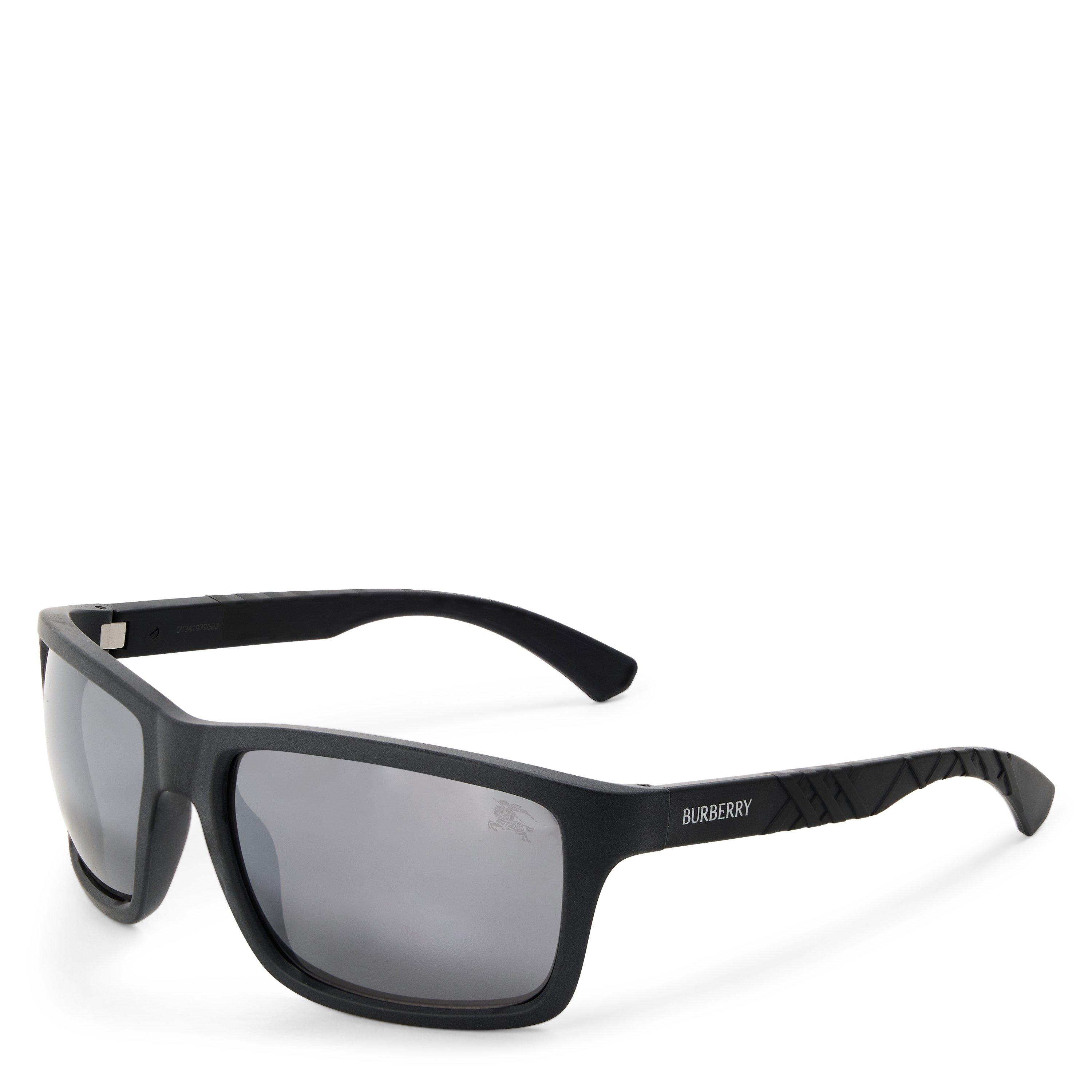 Burberry Men's 0Be4483 Oval Sunglasses - Black/Dark Grey