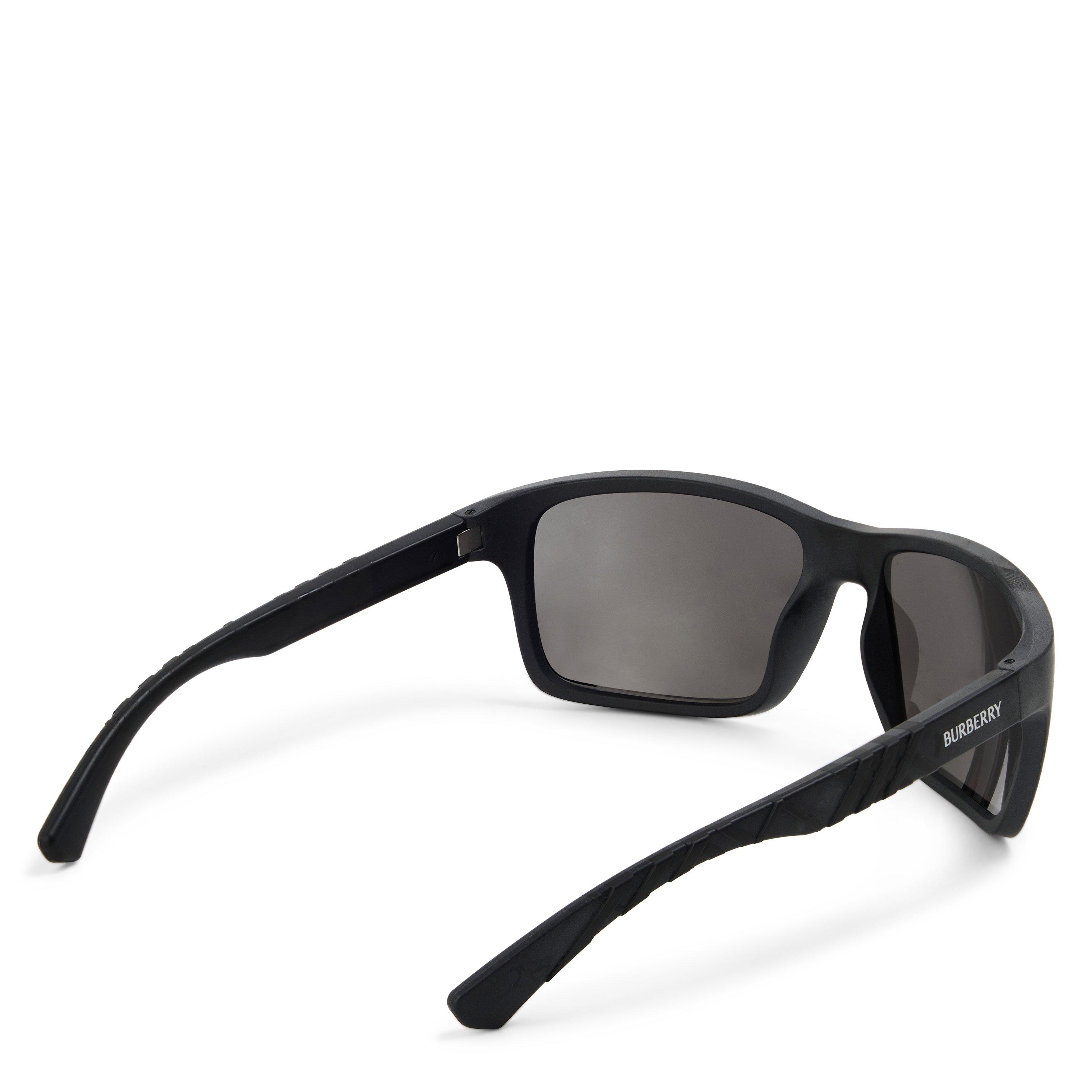 Black/Dark Grey - Burberry - Men's 0BE4483 Oval Sunglasses - 2