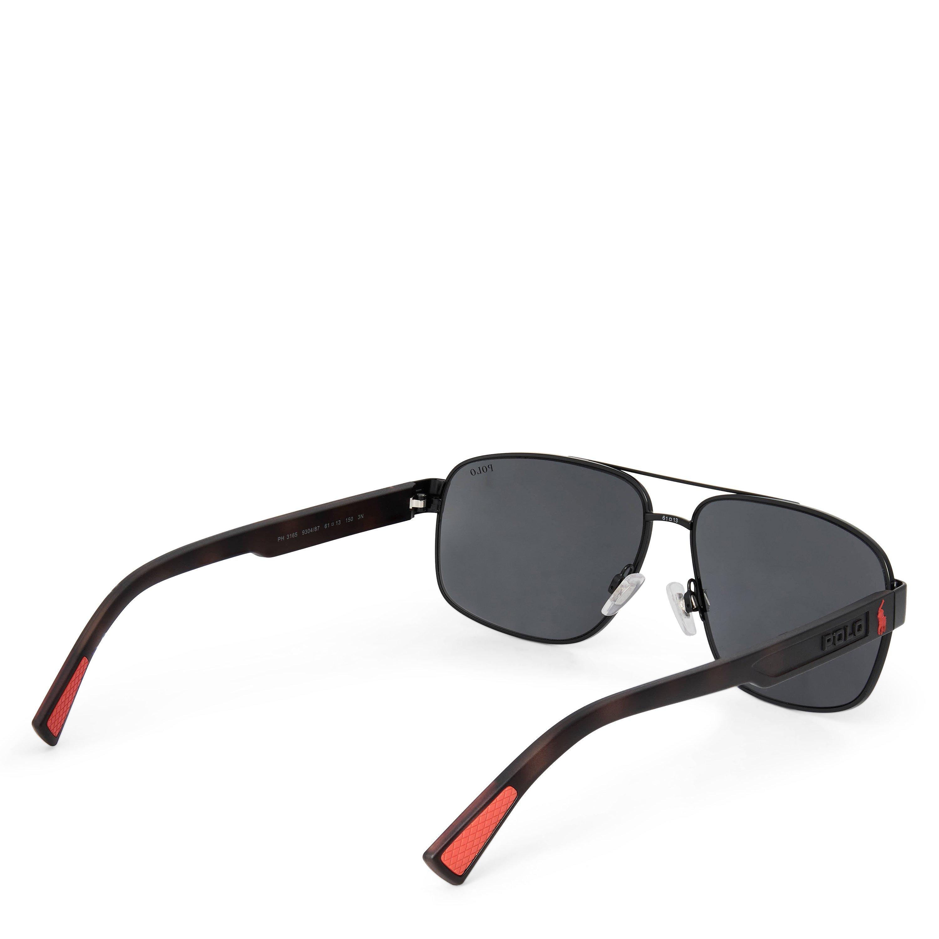 Black/Dark Grey - Polo Ralph Lauren - Men's 0PH3165 Oval Sunglasses - 2