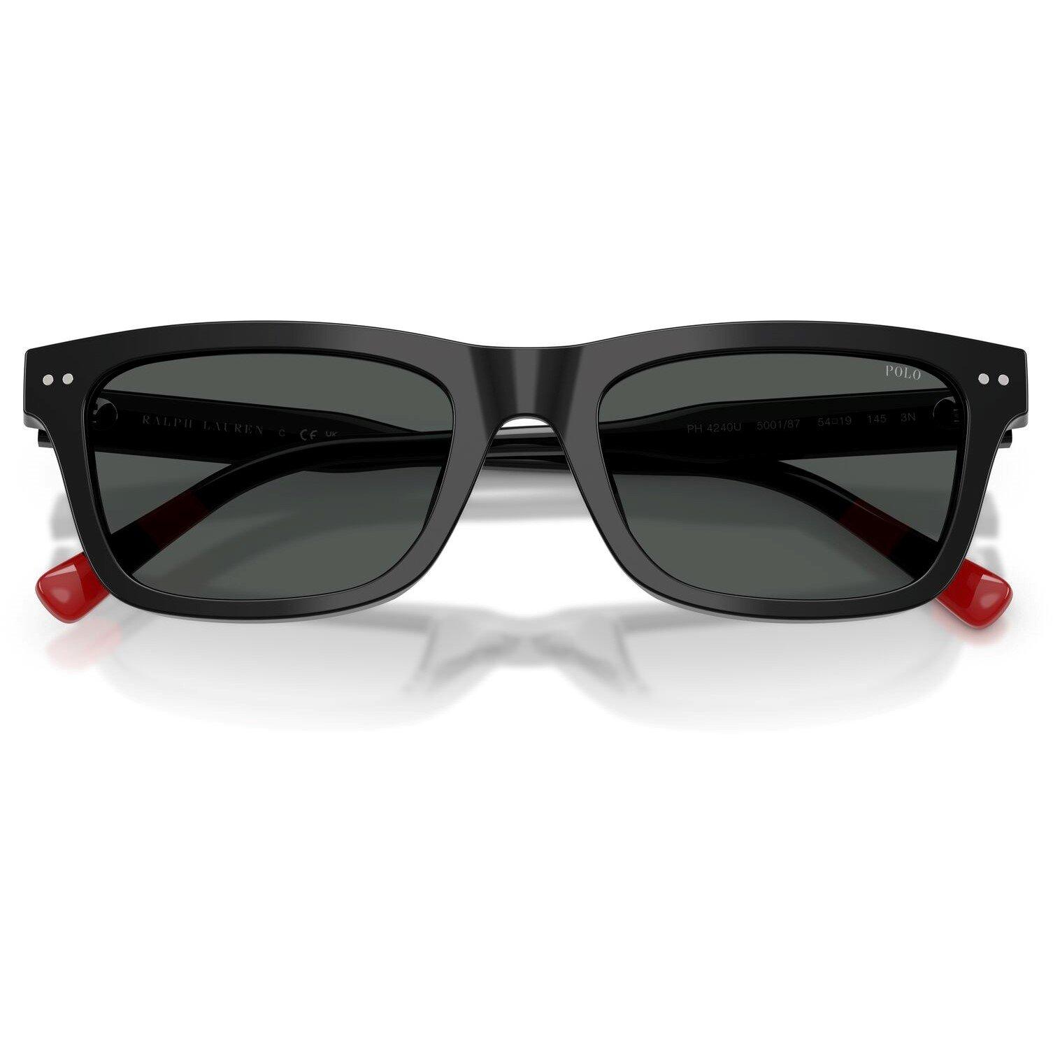 Black/Dark Grey - Polo Ralph Lauren - Men's 0PH4240U Square Sunglasses - 5