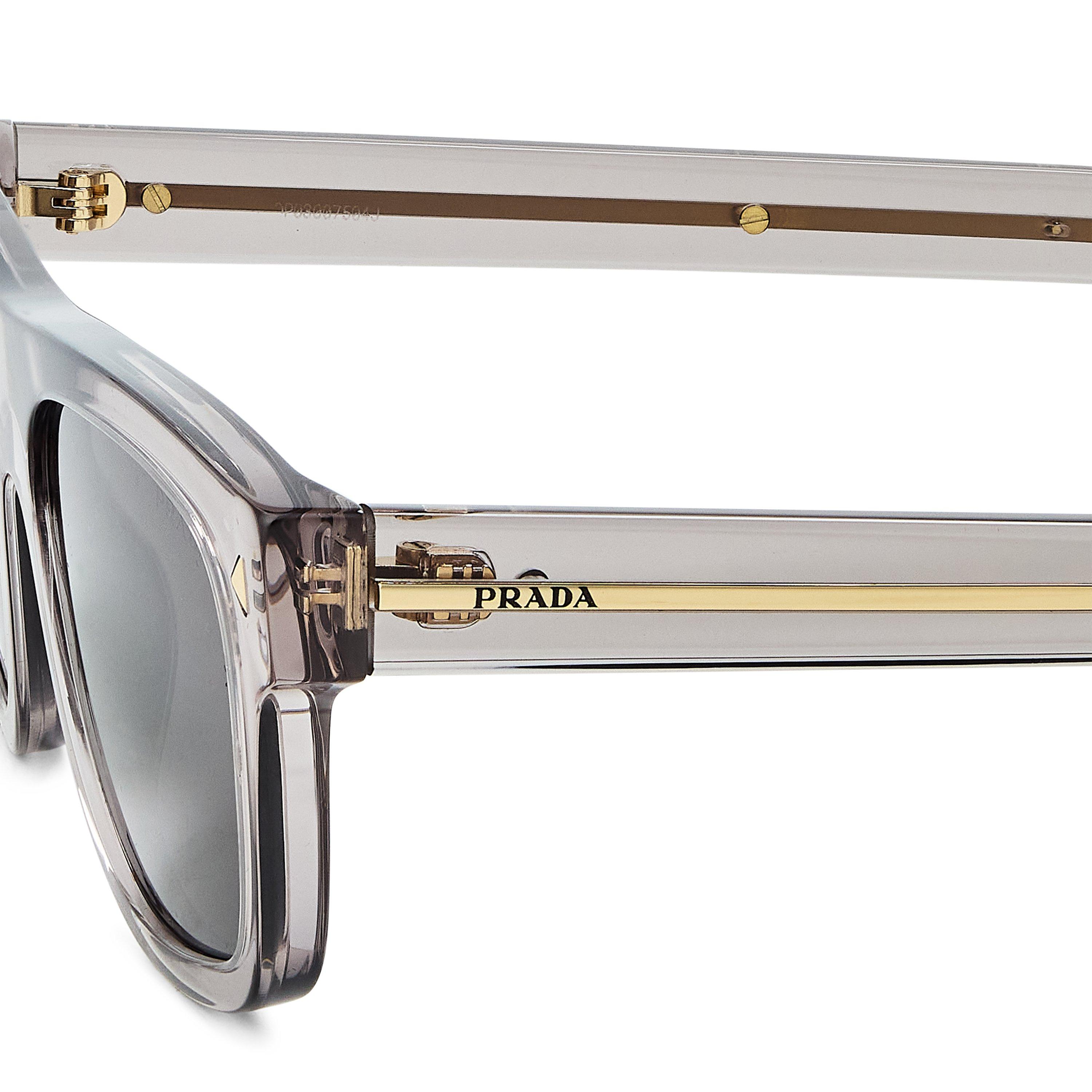 Hematite/Grey - Prada - Men's 0PR B12S Aviator Sunglasses - 3