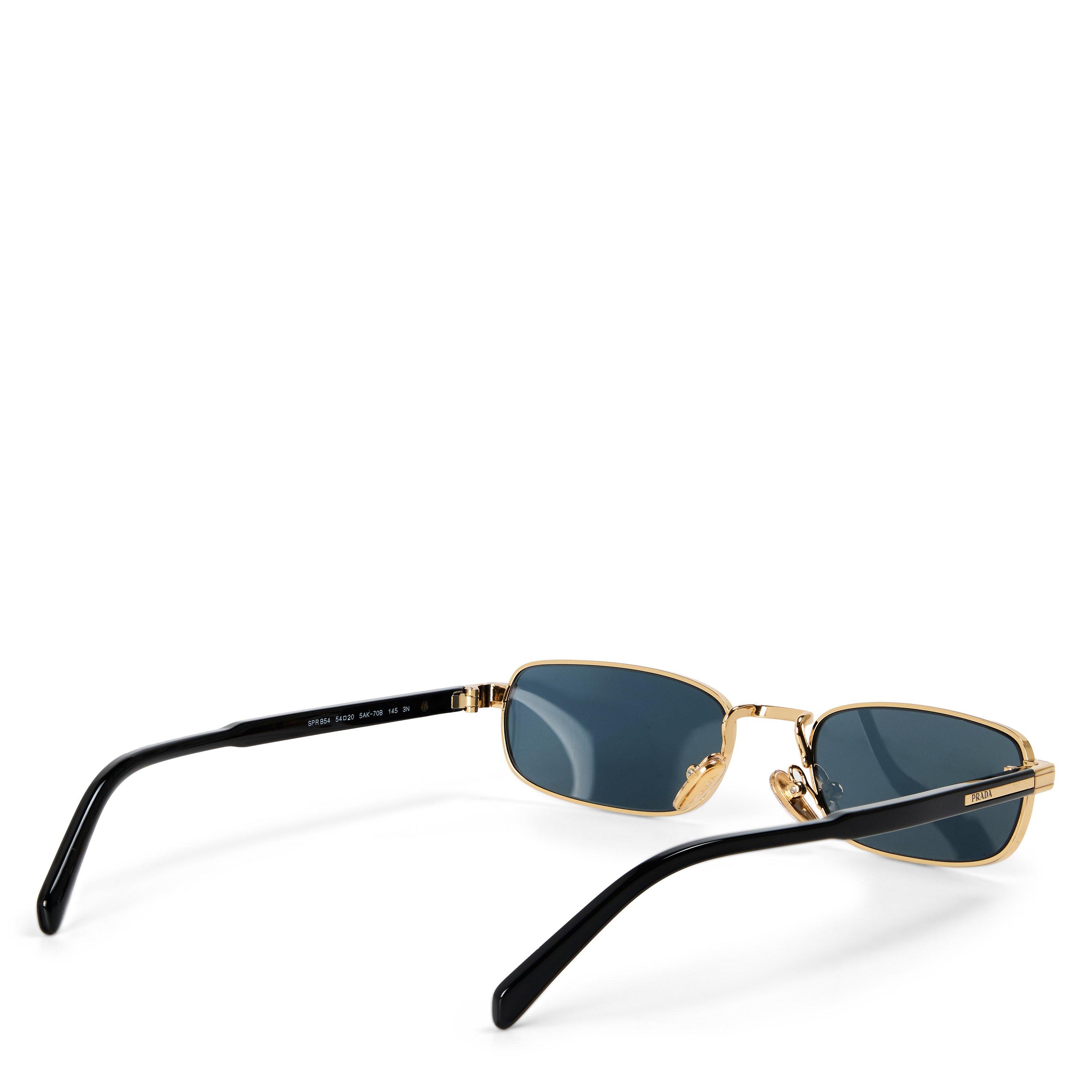 Gold/Dark Grey - Prada - Men's 0PR B54S Oval Sunglasses - 2