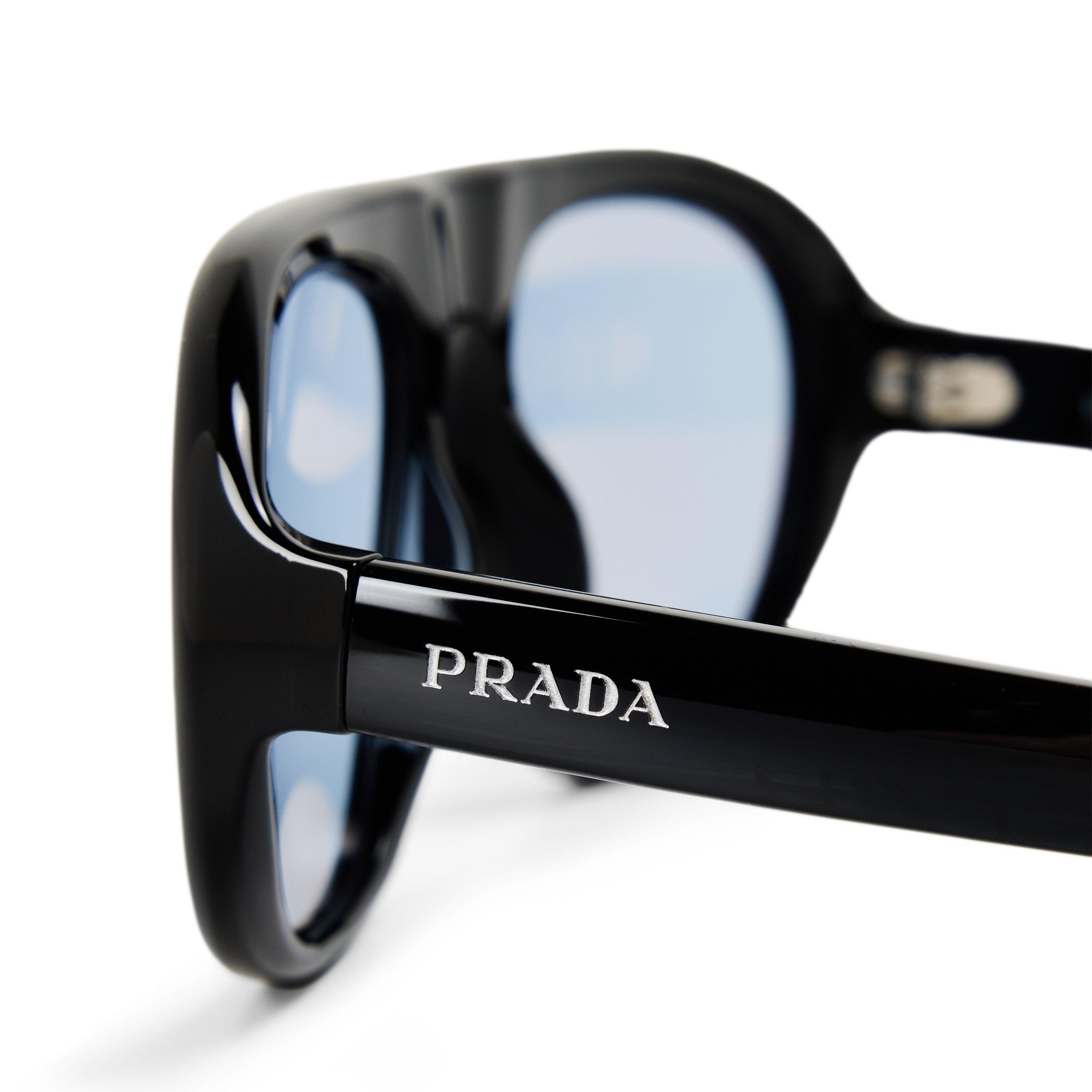 Black/Blue - Prada - Men's 0PR C05S Aviator Sunglasses - 3