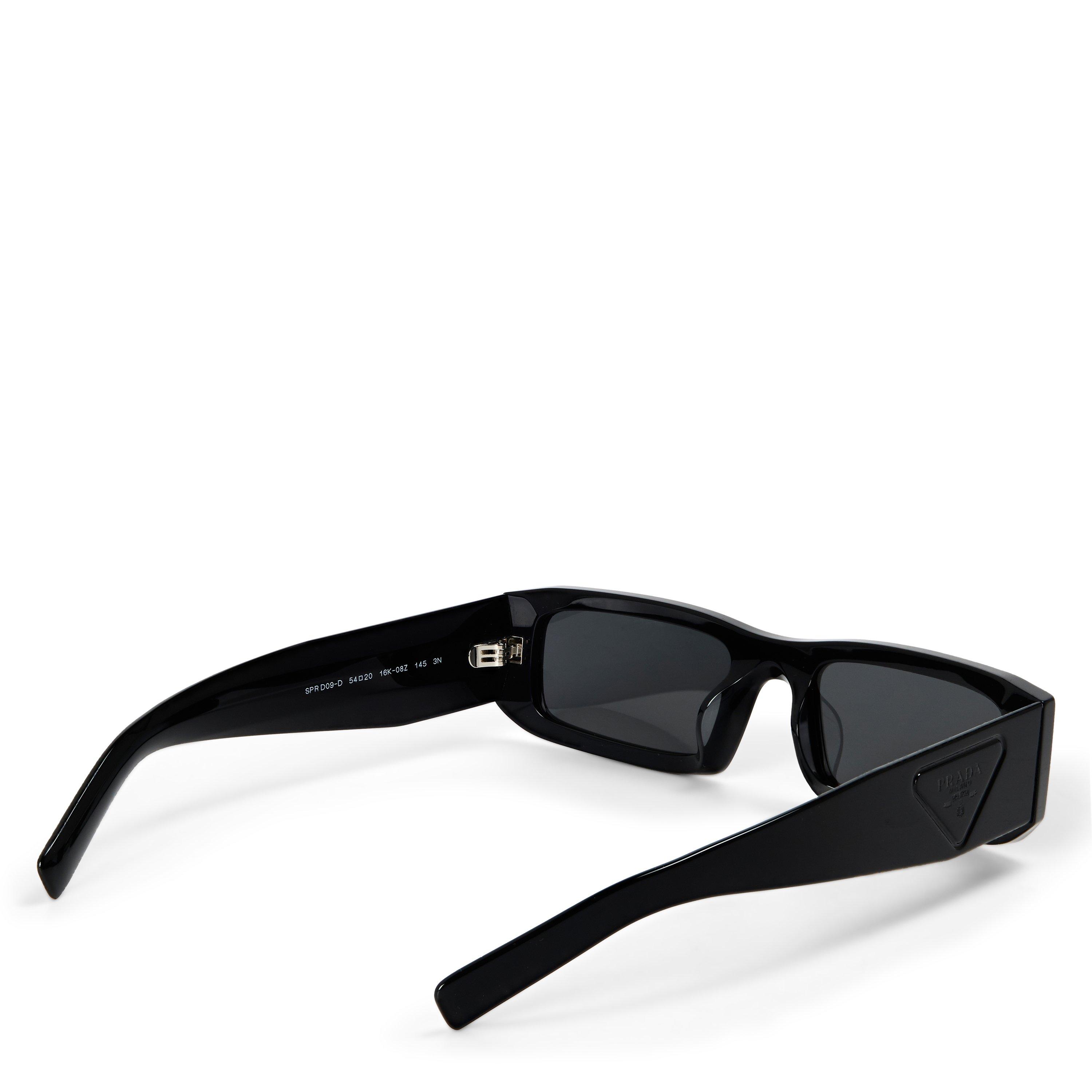 Black/Dark Grey - Prada - Men's 0PR D09SD Rectangle Sunglasses - 2