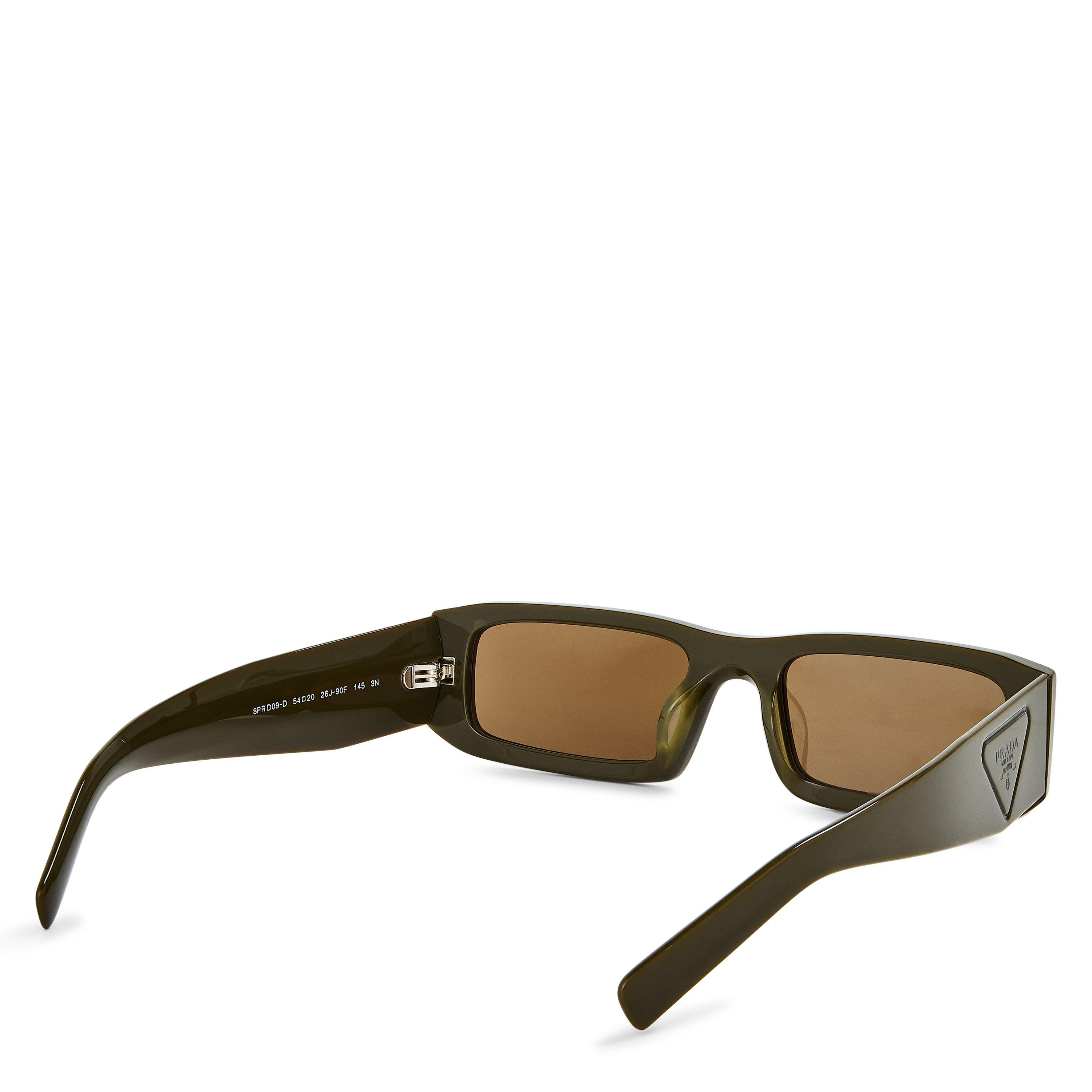 Laurel/Brown - Prada - Men's 0PR D09SD Rectangle Sunglasses - 2