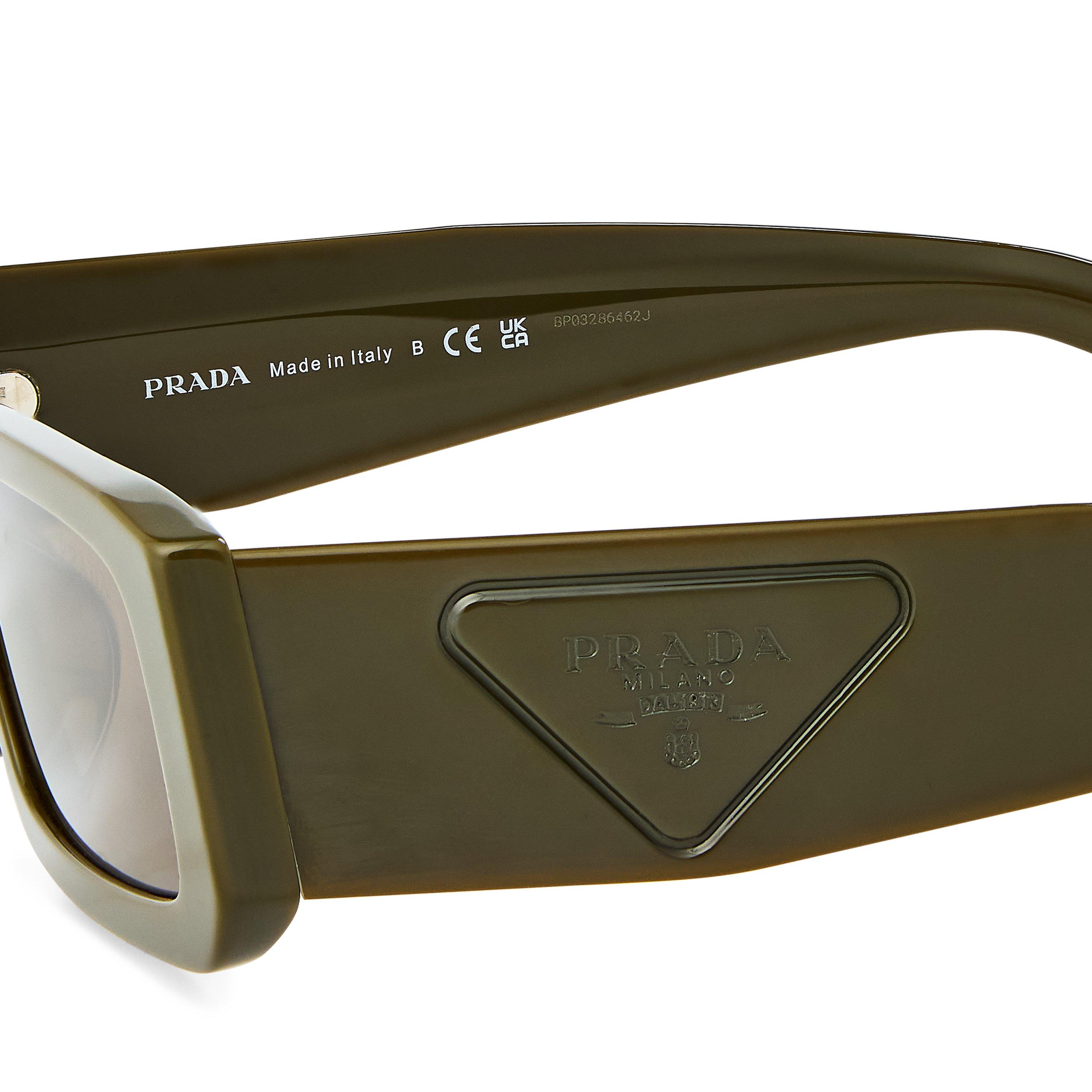 Laurel/Brown - Prada - Men's 0PR D09SD Rectangle Sunglasses - 3