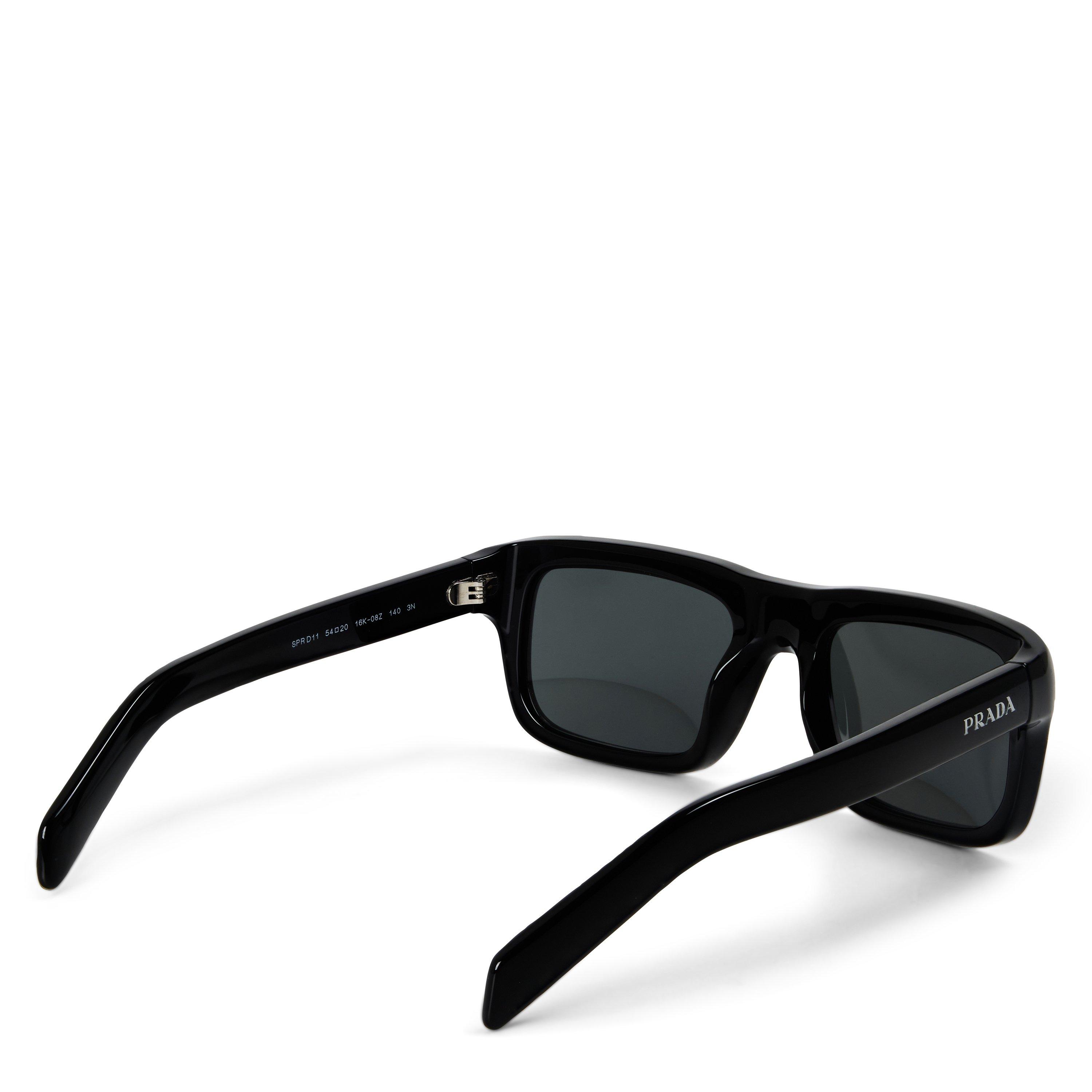 Black/Dark Grey - Prada - Men's 0PR D11S Aviator Sunglasses - 2