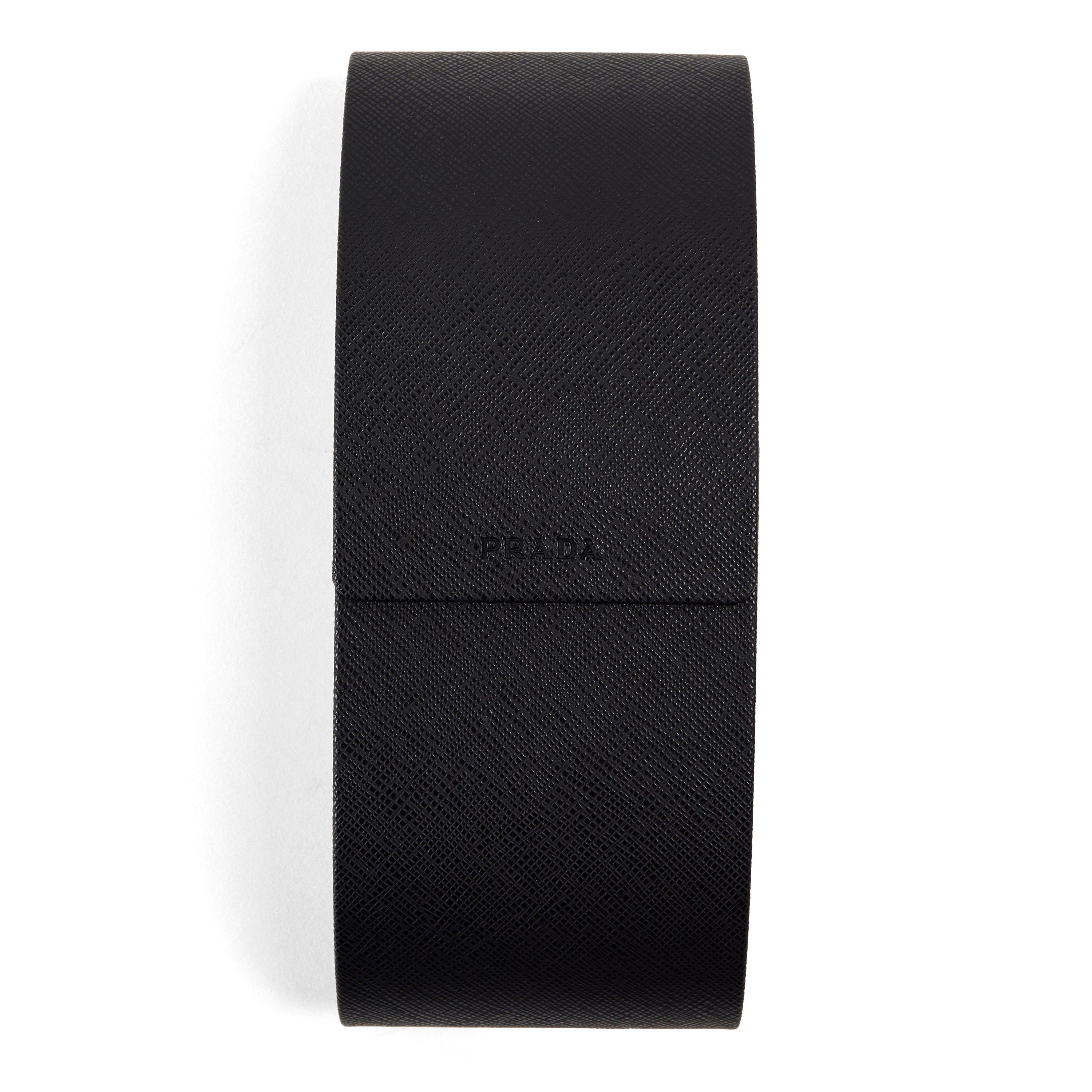 Black/Dark Grey - Prada - Men's 0PR D12SU Clubmaster Sunglasses - 4